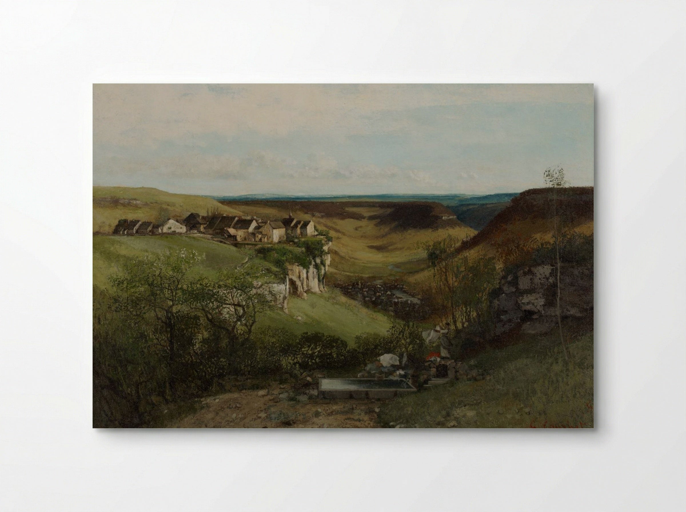 Château d'Ornans - Gustave Courbet - Poster