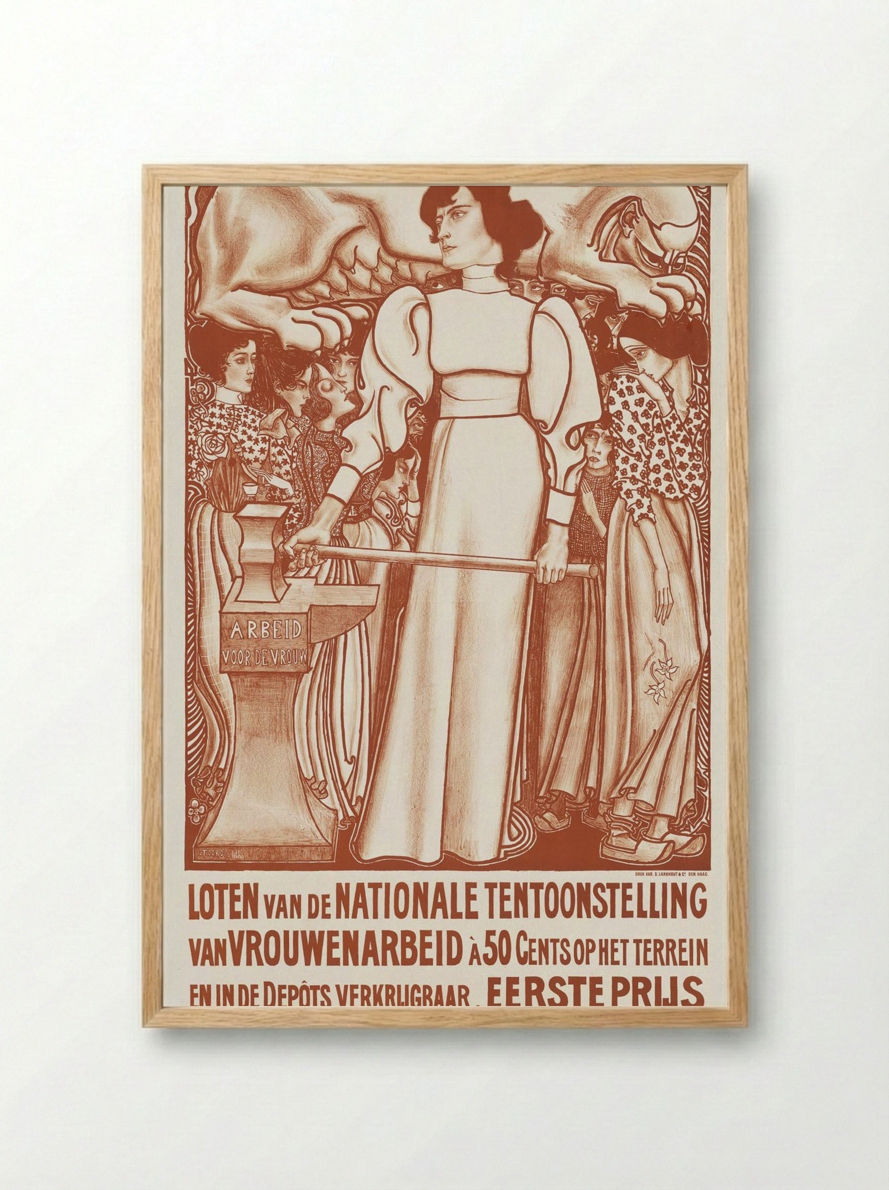 Labor for the Woman - Jan Toorop - Framed Print Wood
