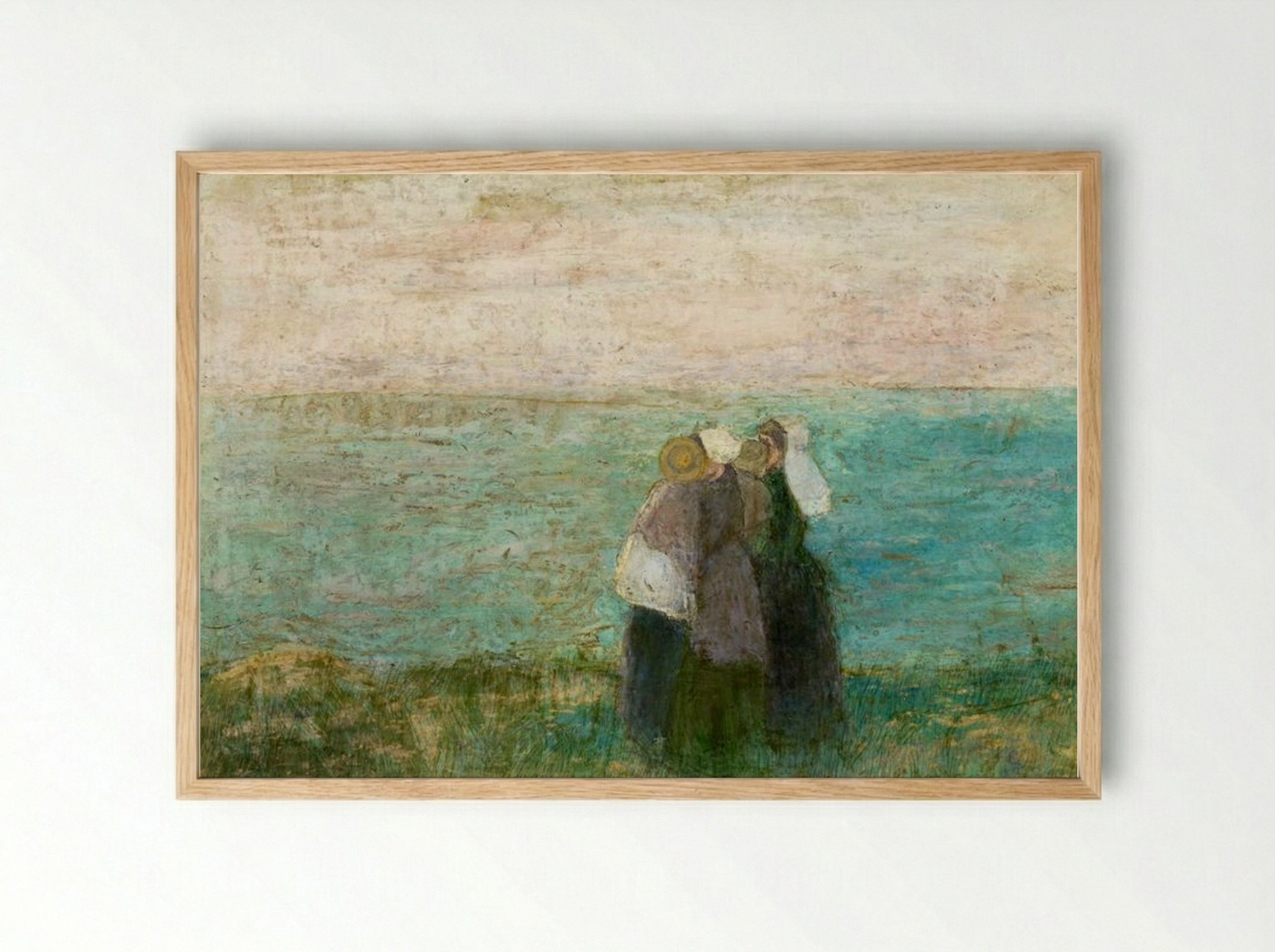 Women by the Sea - Jan Toorop - Framed Print Wood