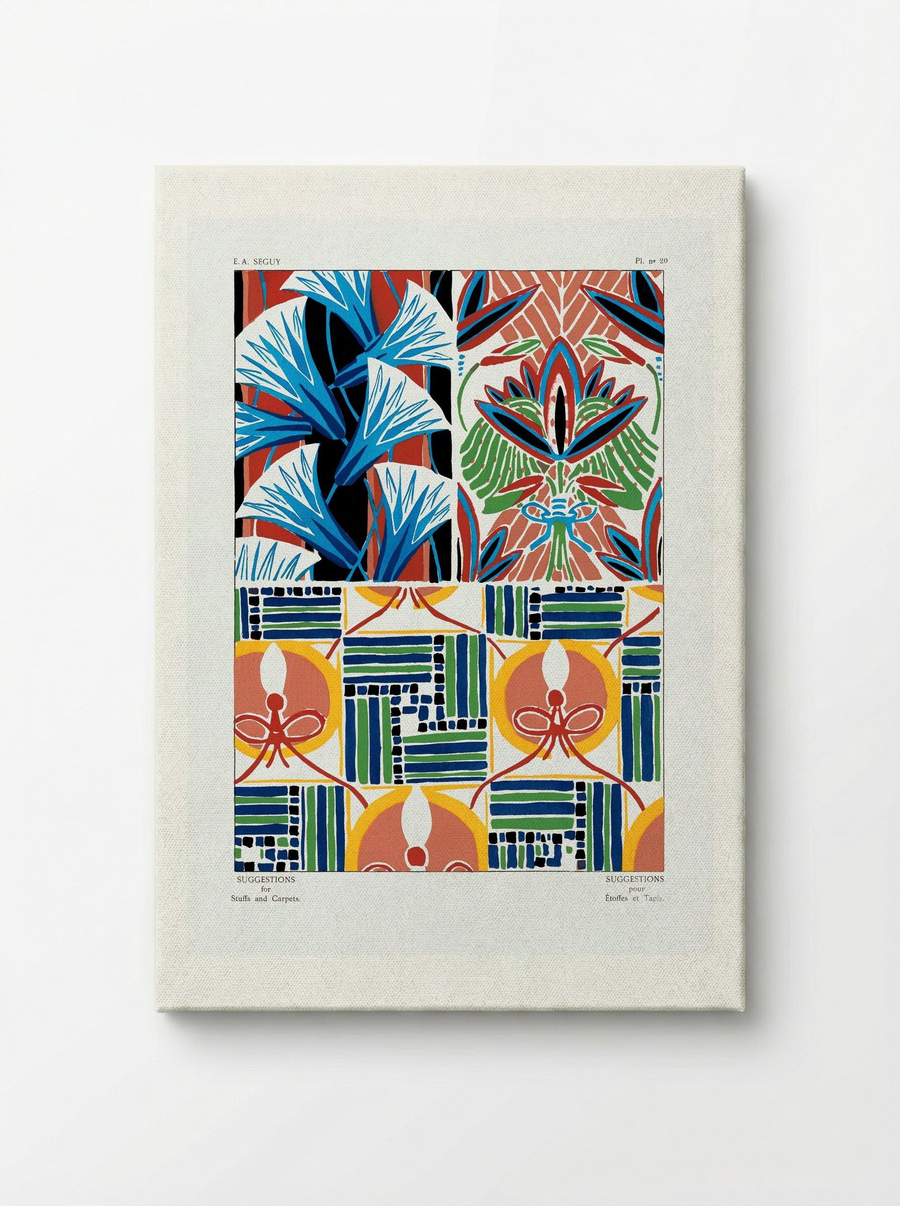 Floral Pattern No. 20 (Textile Design) - Émile-Allain Séguy - Canvas