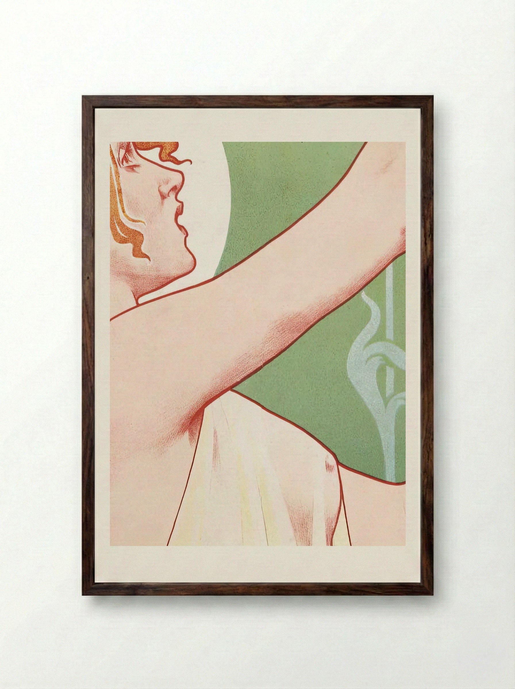 Absinthe Robette - Privat Livemont - Framed Print Dark Wood