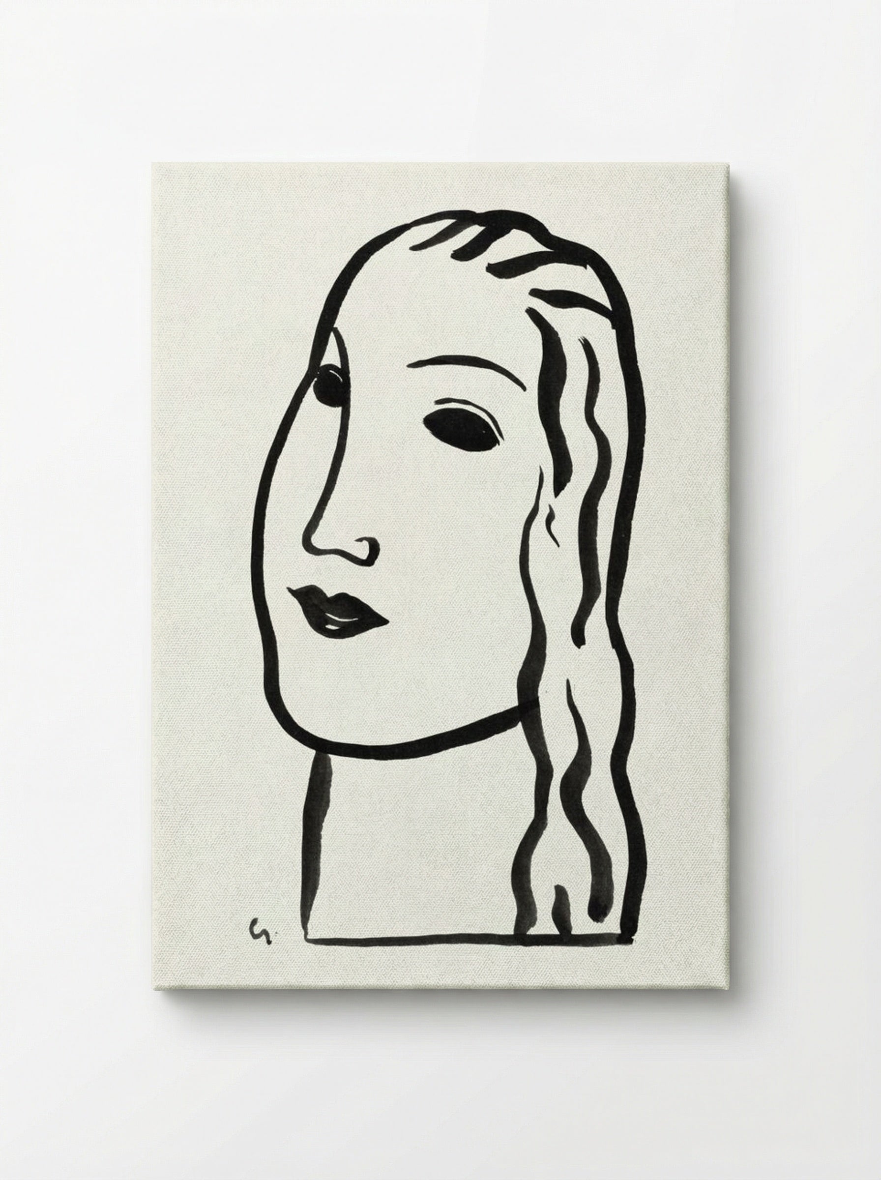 Woman's Head - Leo Gestel - Canvas