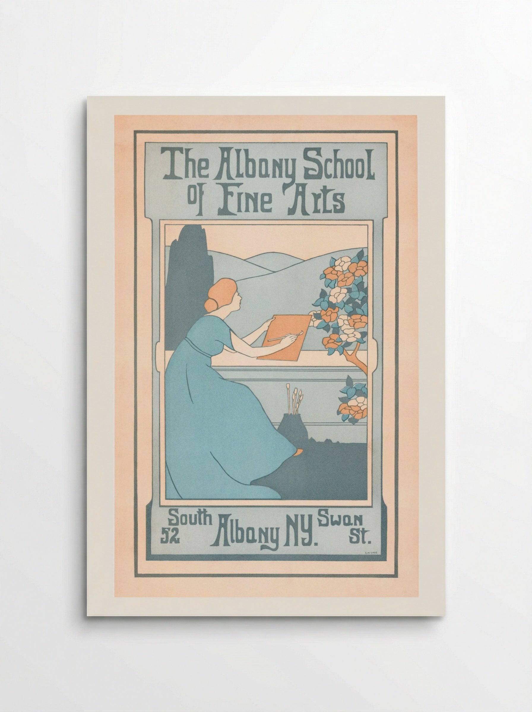 The Albany School of Fine Arts, 52 South Swan St., Albany, NY - E.M. Enos - Poster