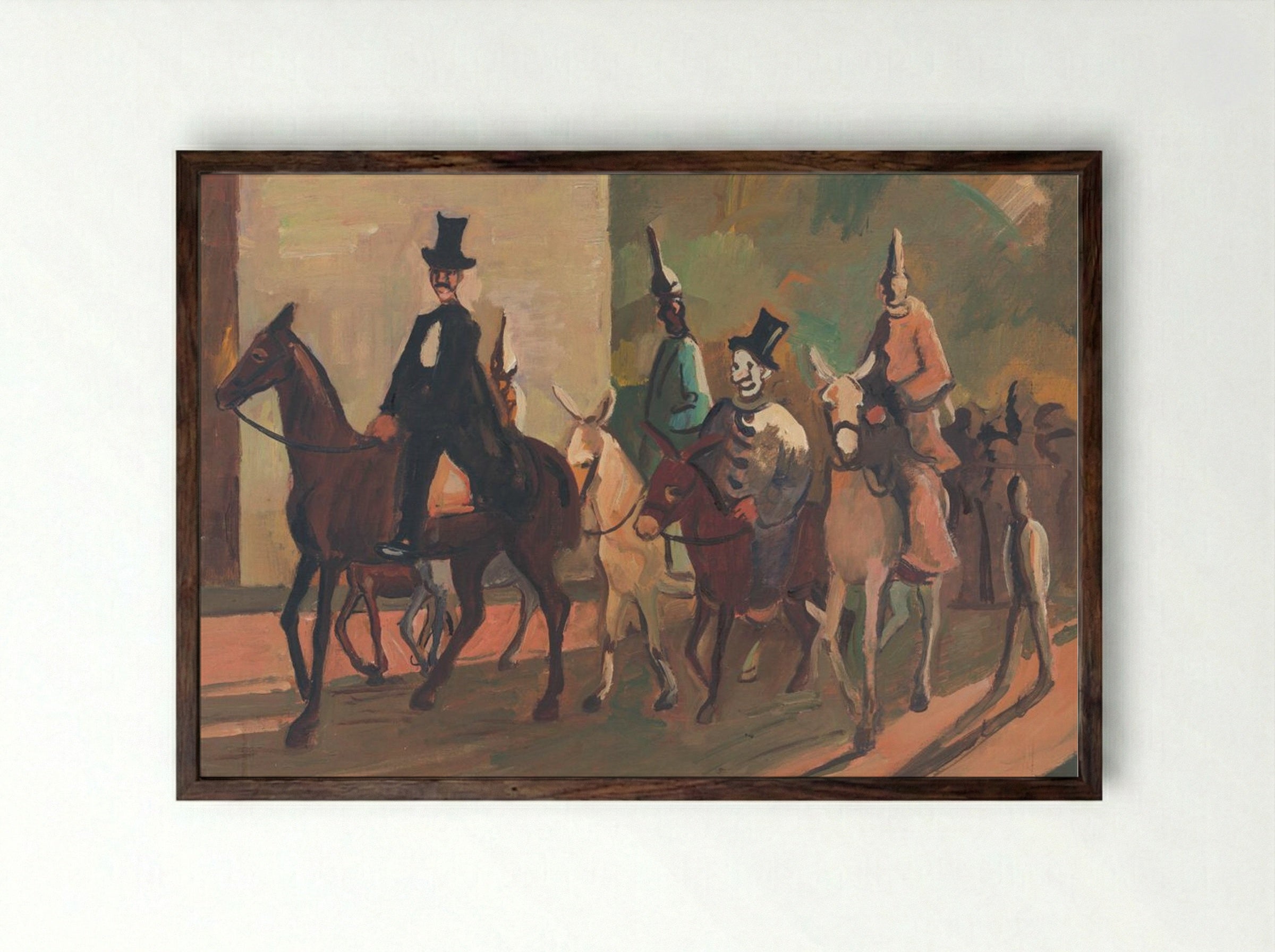 Entering the Ring - Cyprián Majerník - Framed Print Dark Wood