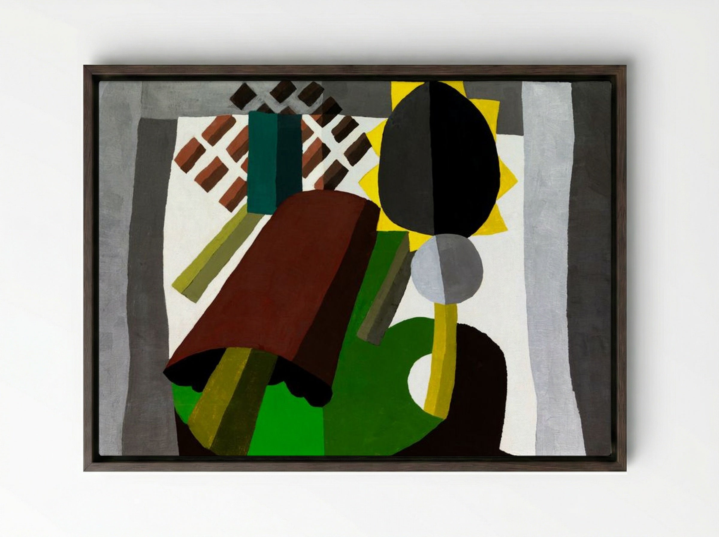 The Inn - Arthur Dove - Framed Canvas Dark Wood