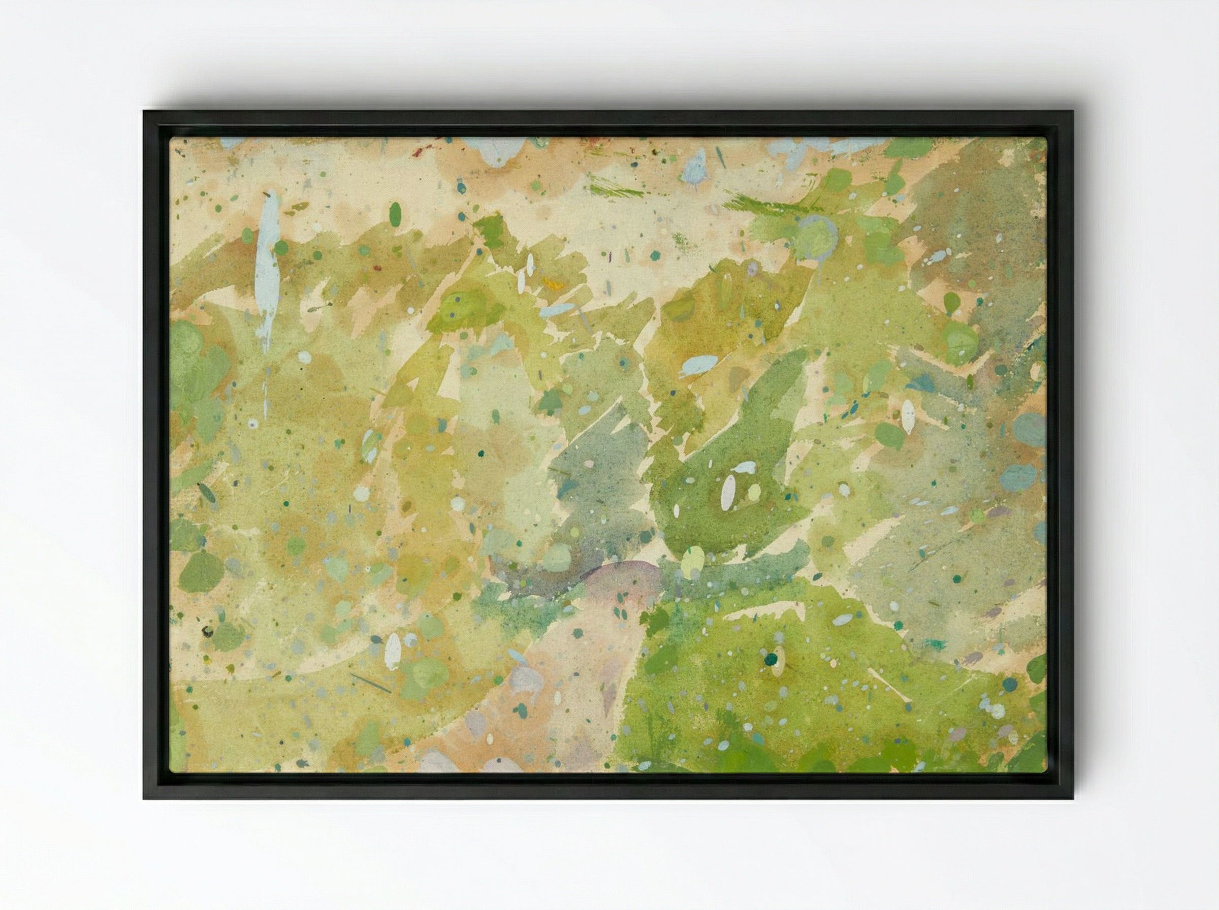 Colour Study for 'Road Through the Forest' - Edvard Weie - Framed Canvas Black