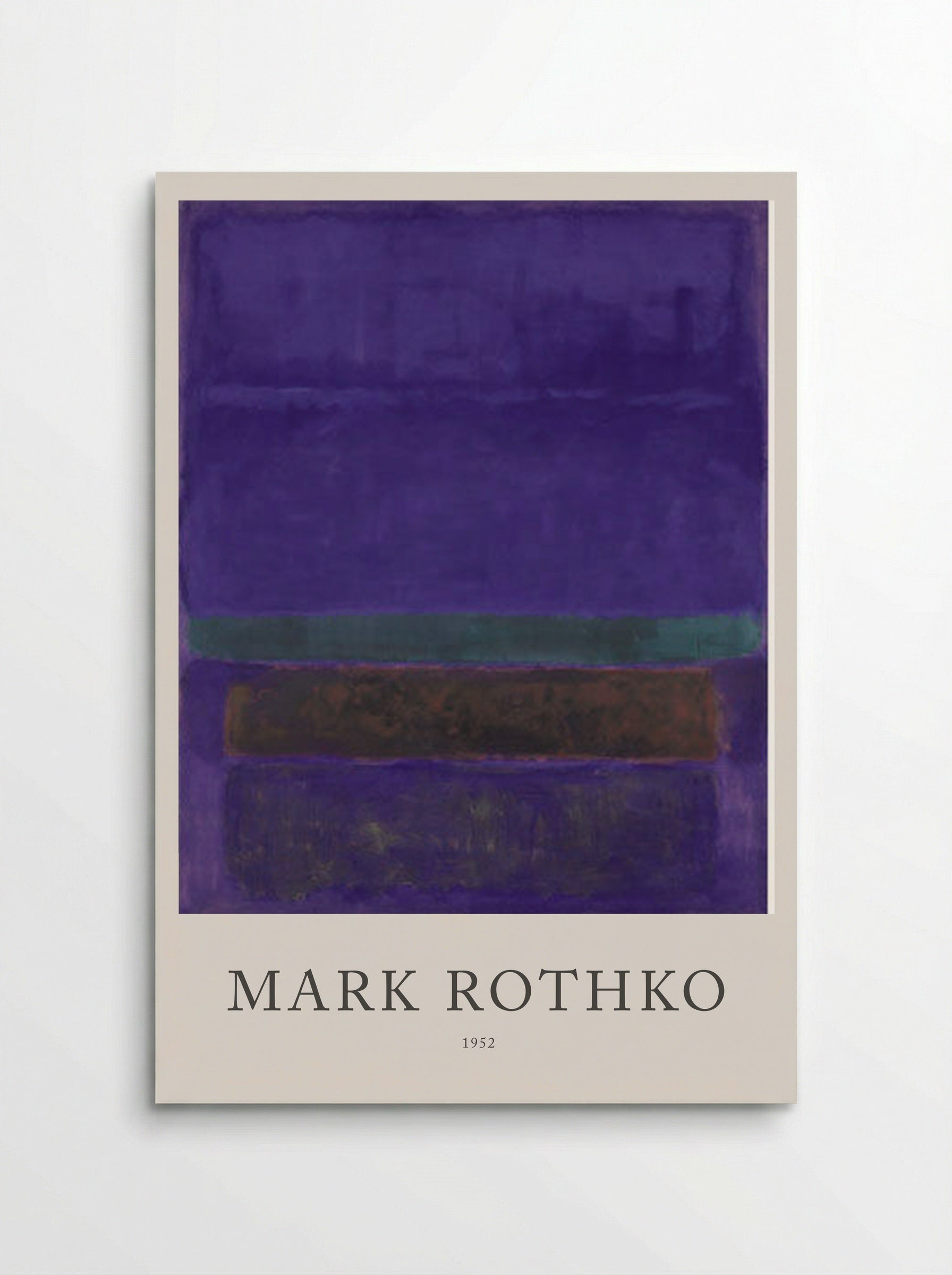 Untitled (Violet, Green and Red on Violet Ground) - Mark Rothko - Poster