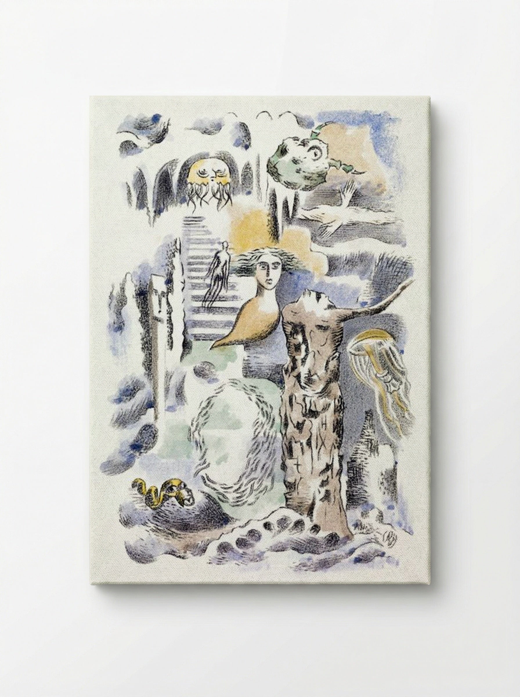 Design for Urne Buriall and Ghosts - Paul Nash - Canvas