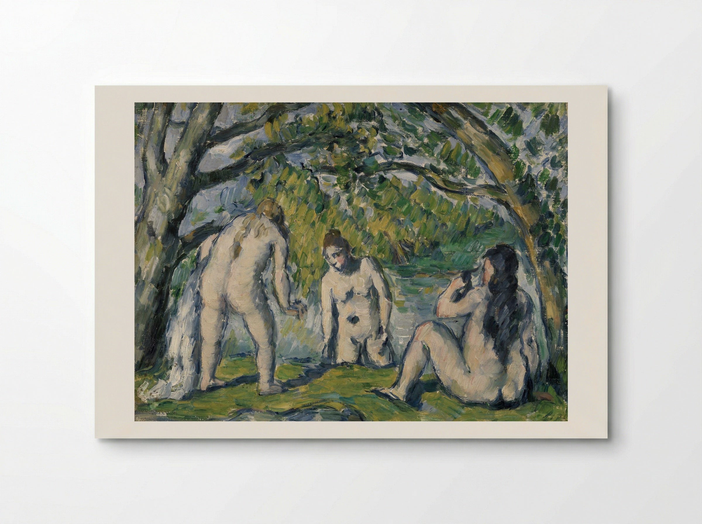 Three Bathers (Trois baigneuses) - Paul Cézanne - Poster