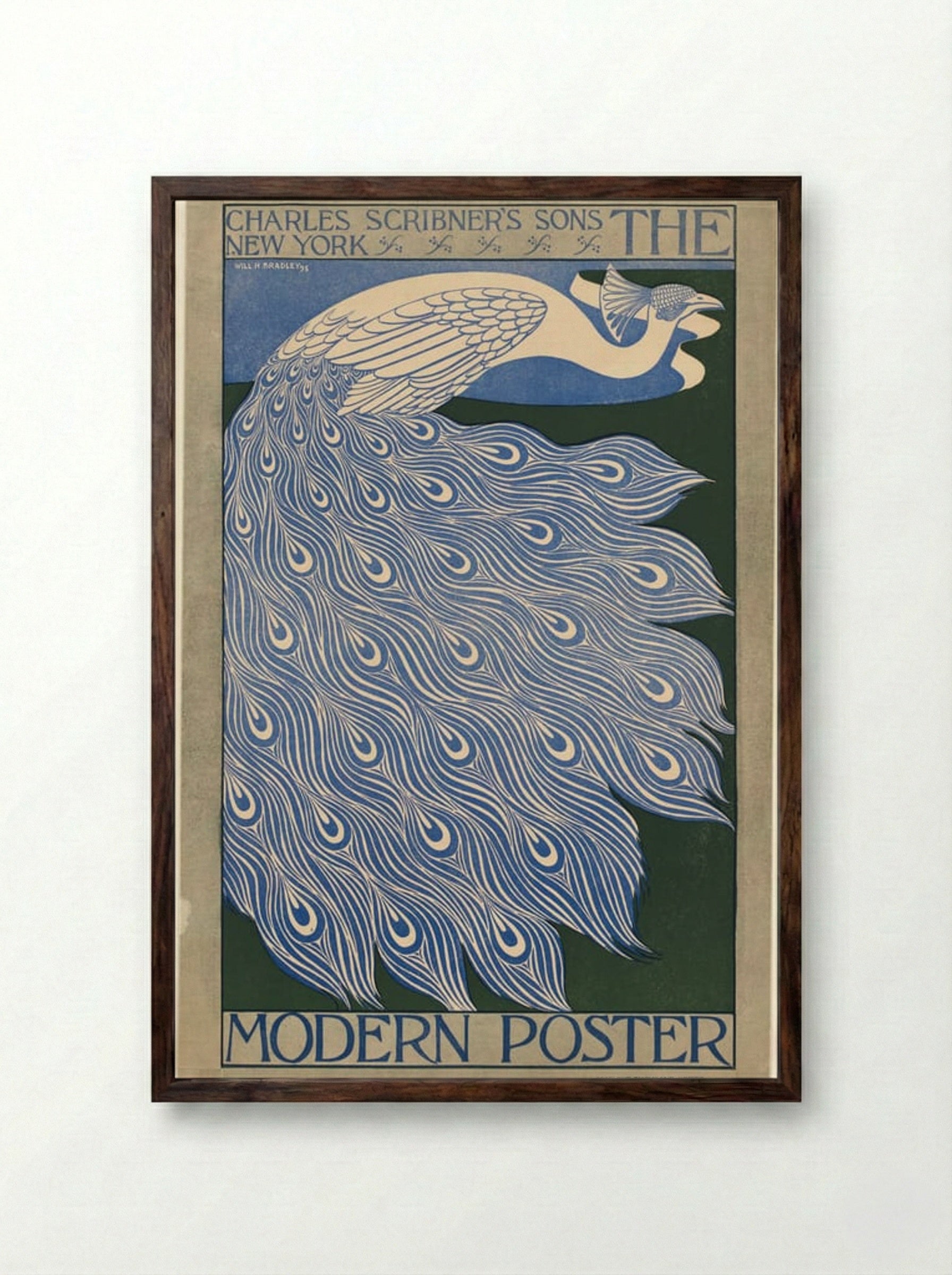 The Modern Poster - Will H. Bradley - Framed Print Dark Wood