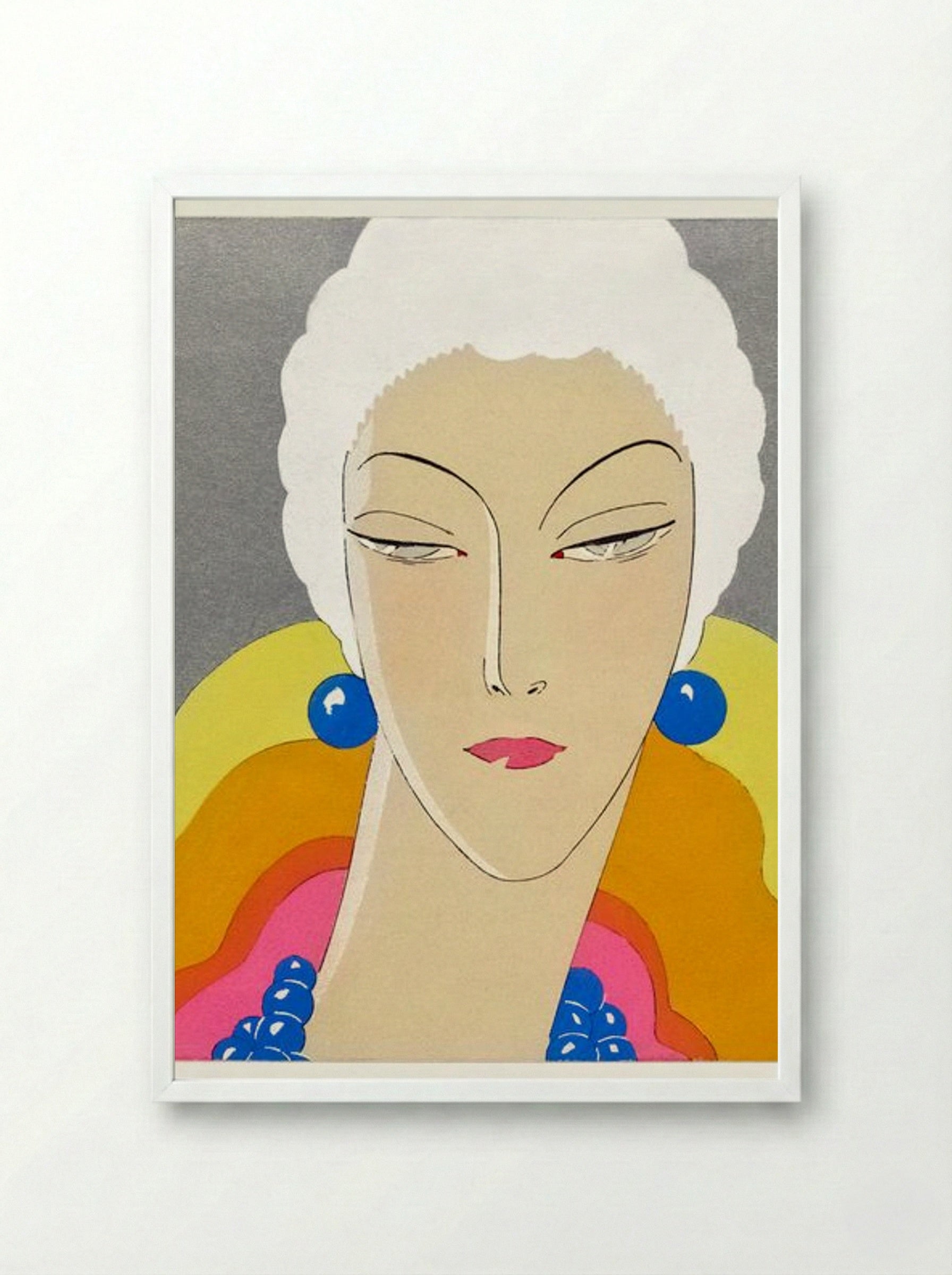 Cover of Art-Goût-Beauté, 1928 - Georges Lepape - Framed Print White