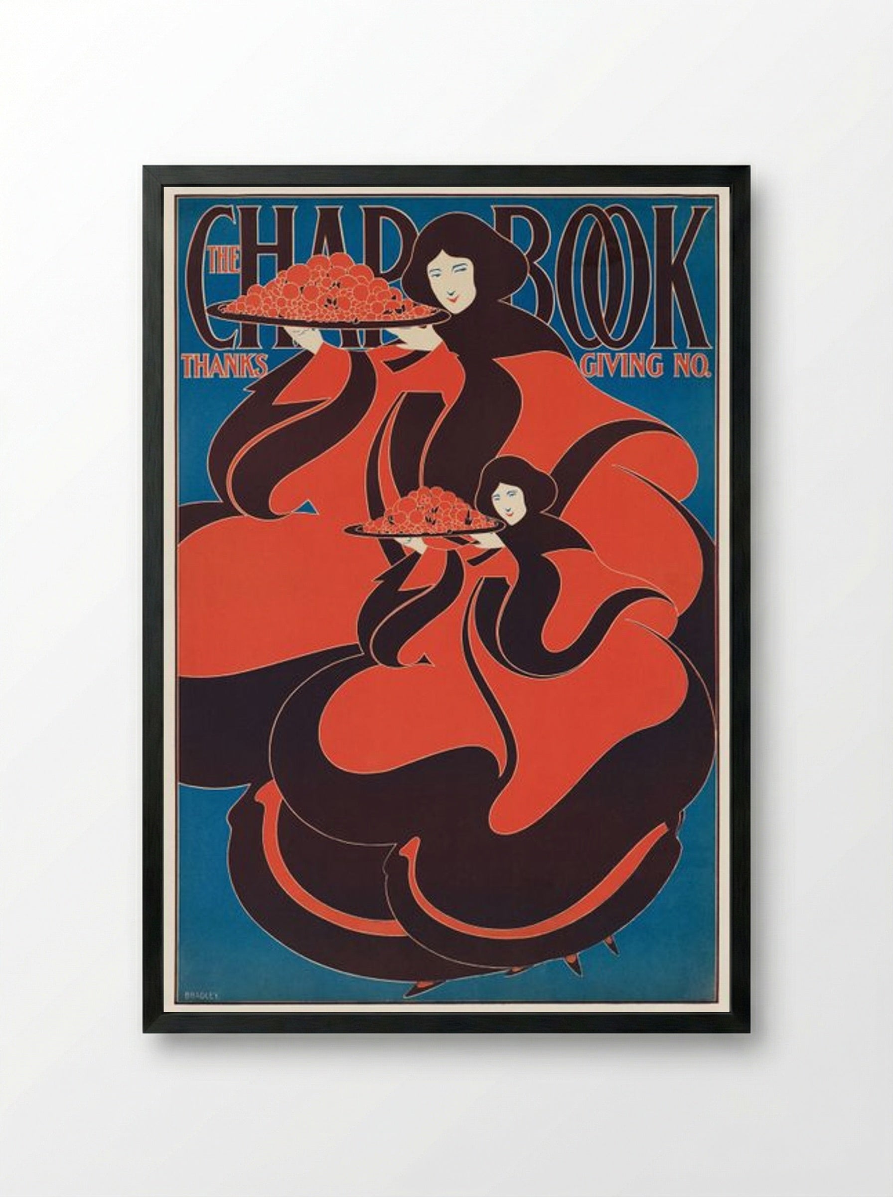 The Chap-Book, Thanksgiving No. - Will H. Bradley - Framed Print Black