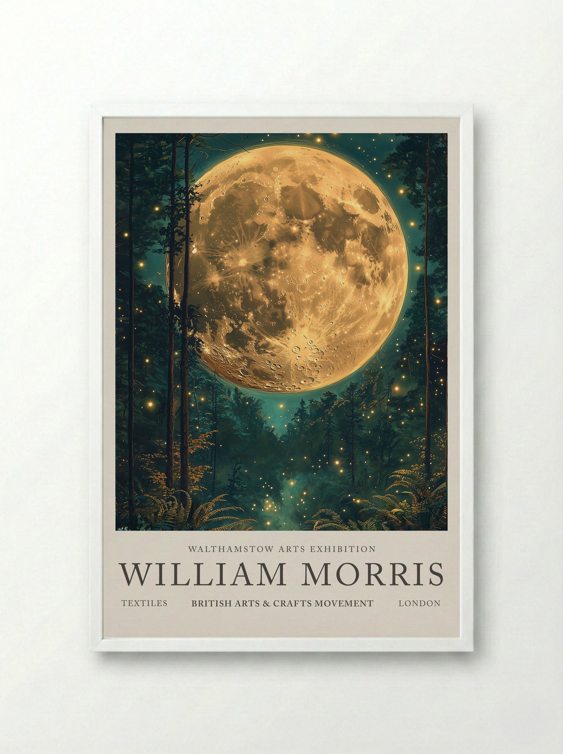 Moonlit Forest - William Morris