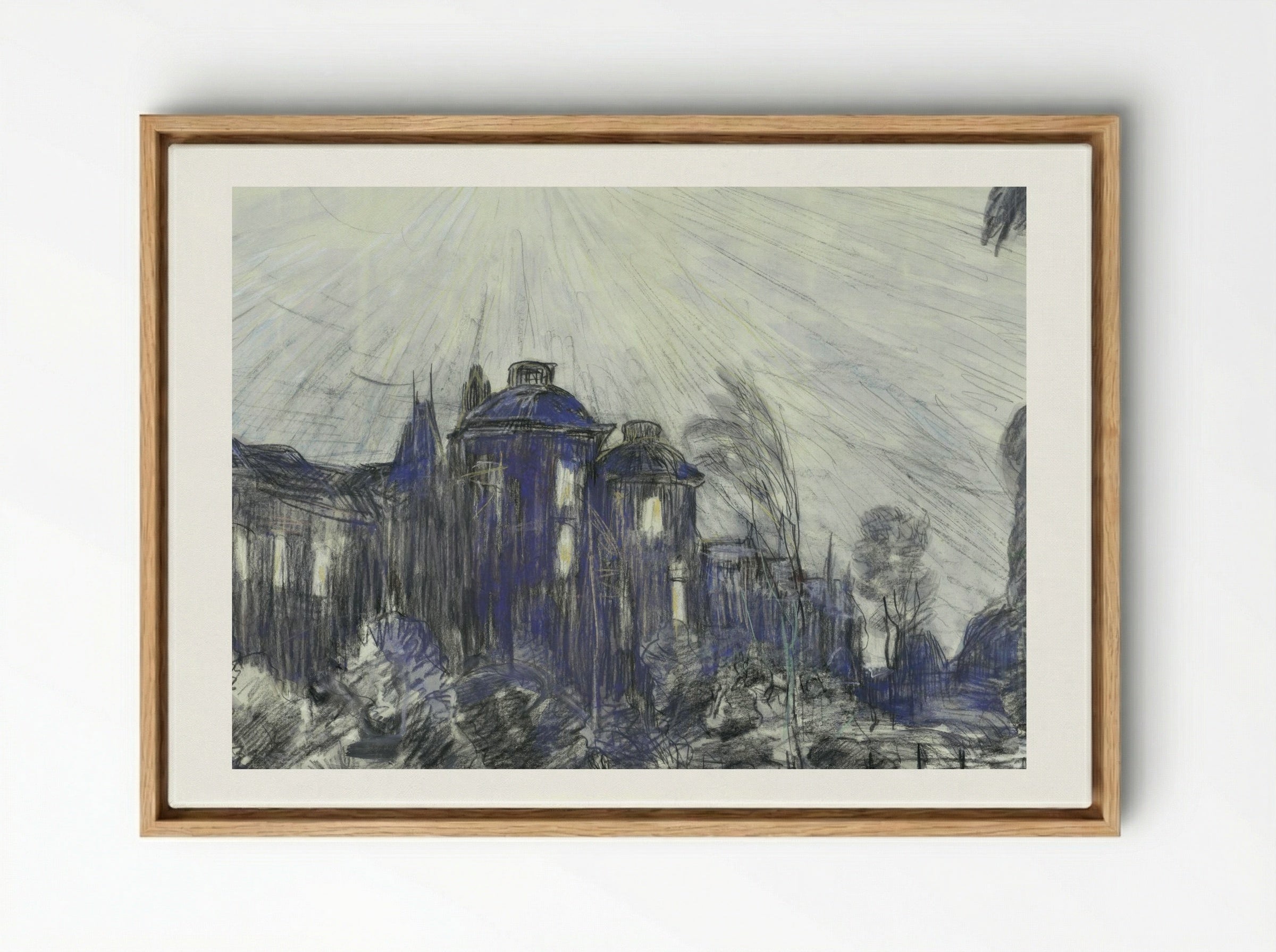 Huizen aan de Laan van Nieuw-Oosteinde te Voorburg - Theo van Hoytema - Framed Canvas Wood