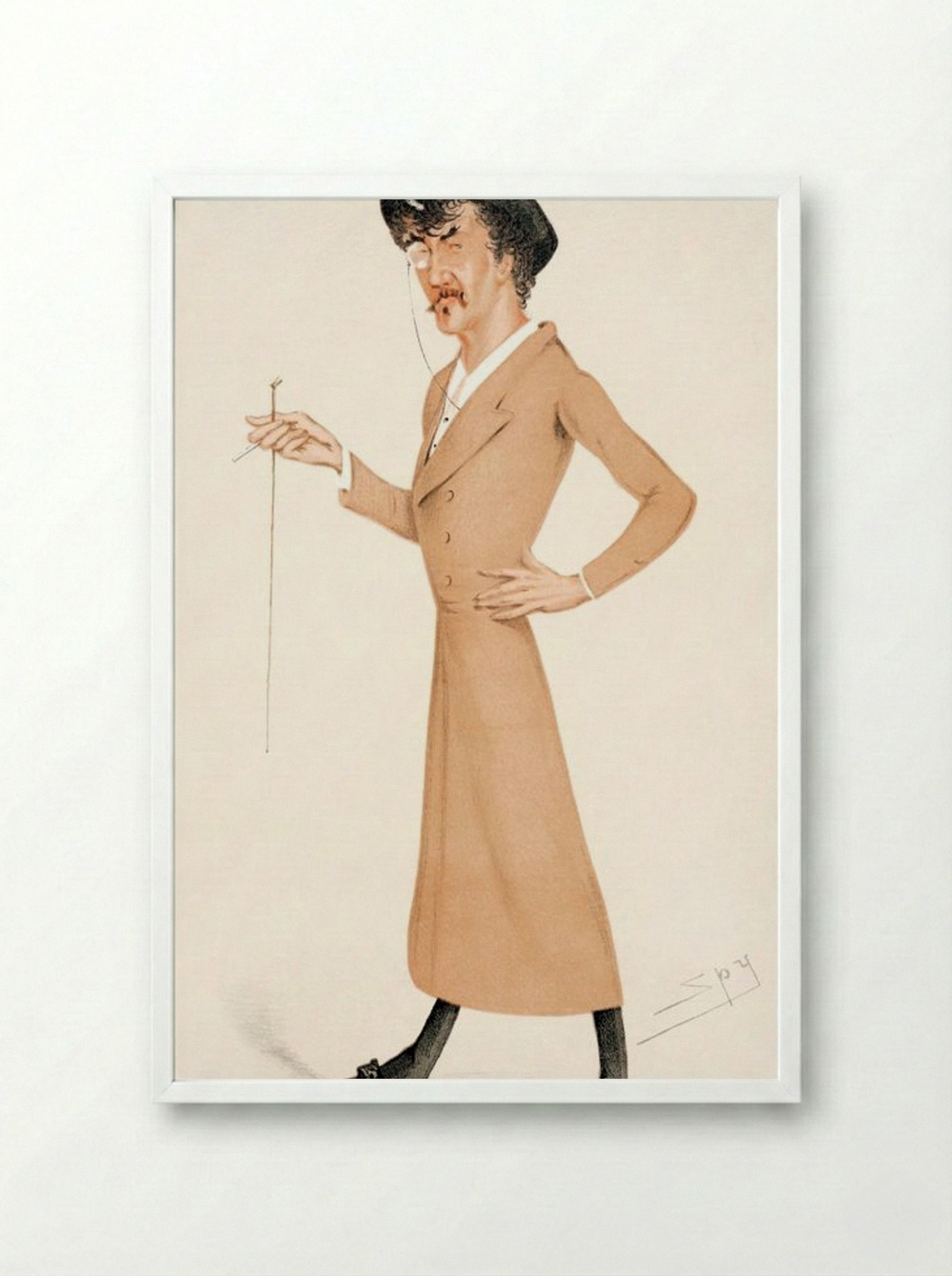 A Symphony - Sir Leslie Ward - Framed Print White