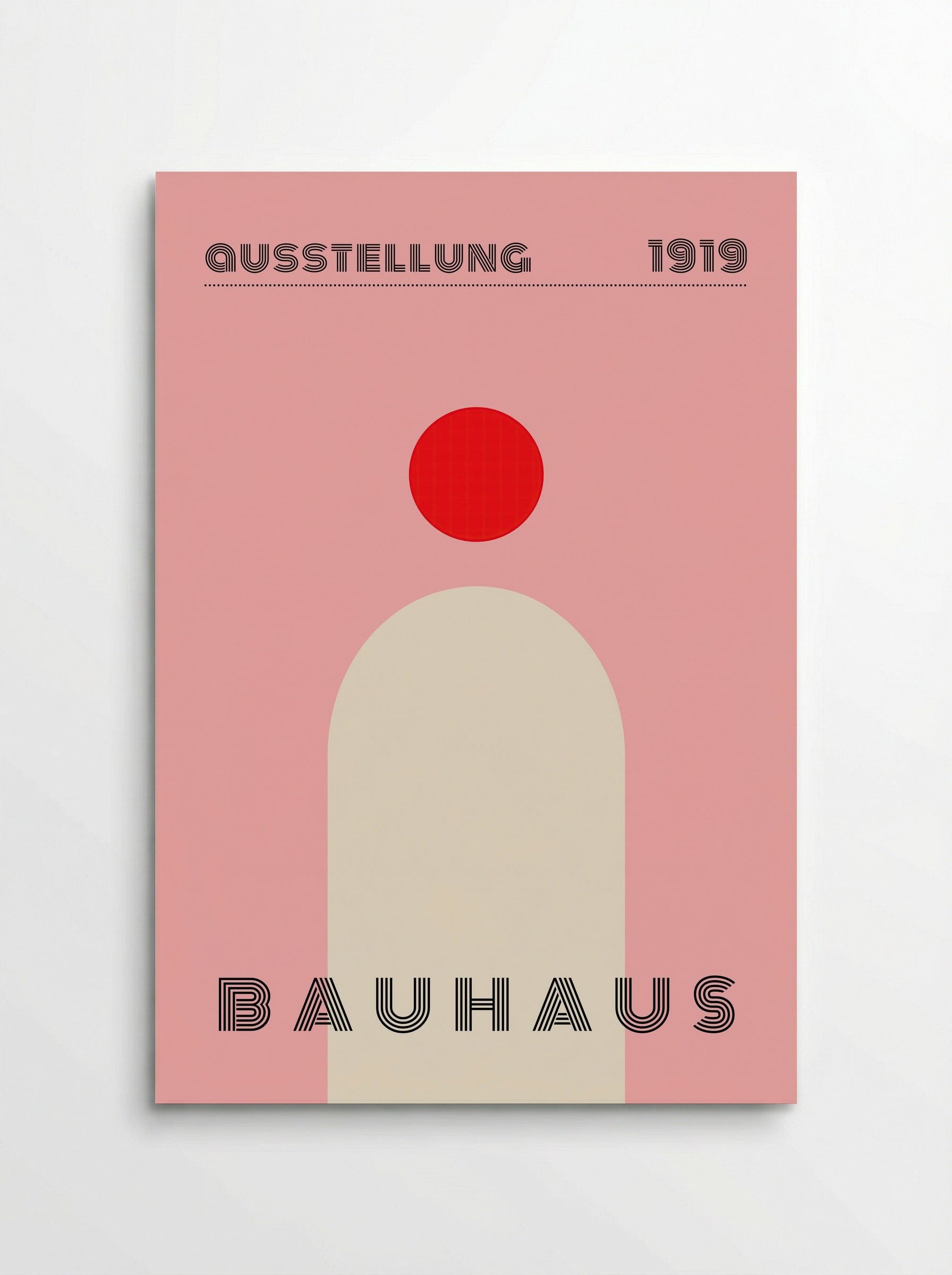 Bauhaus Rising Form - 1919 Exhibition Poster - Poster
