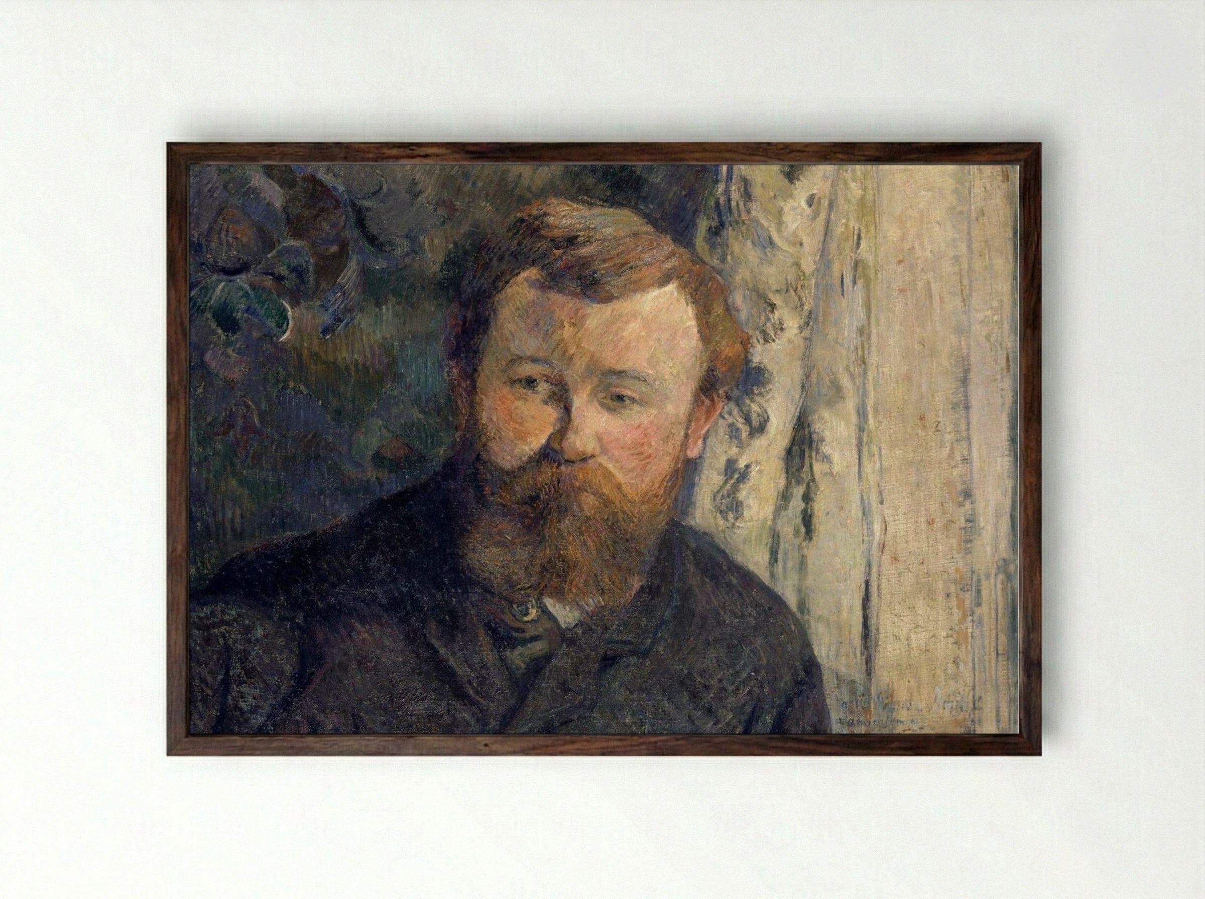Portrait of Achille Granchi-Taylor - Paul Gauguin - Framed Print Dark Wood