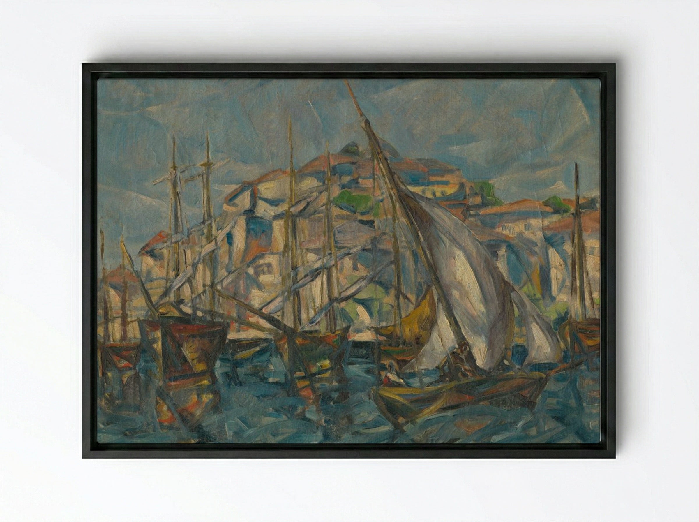 Dubrovnik - Konstantin Bauer - Framed Canvas Black