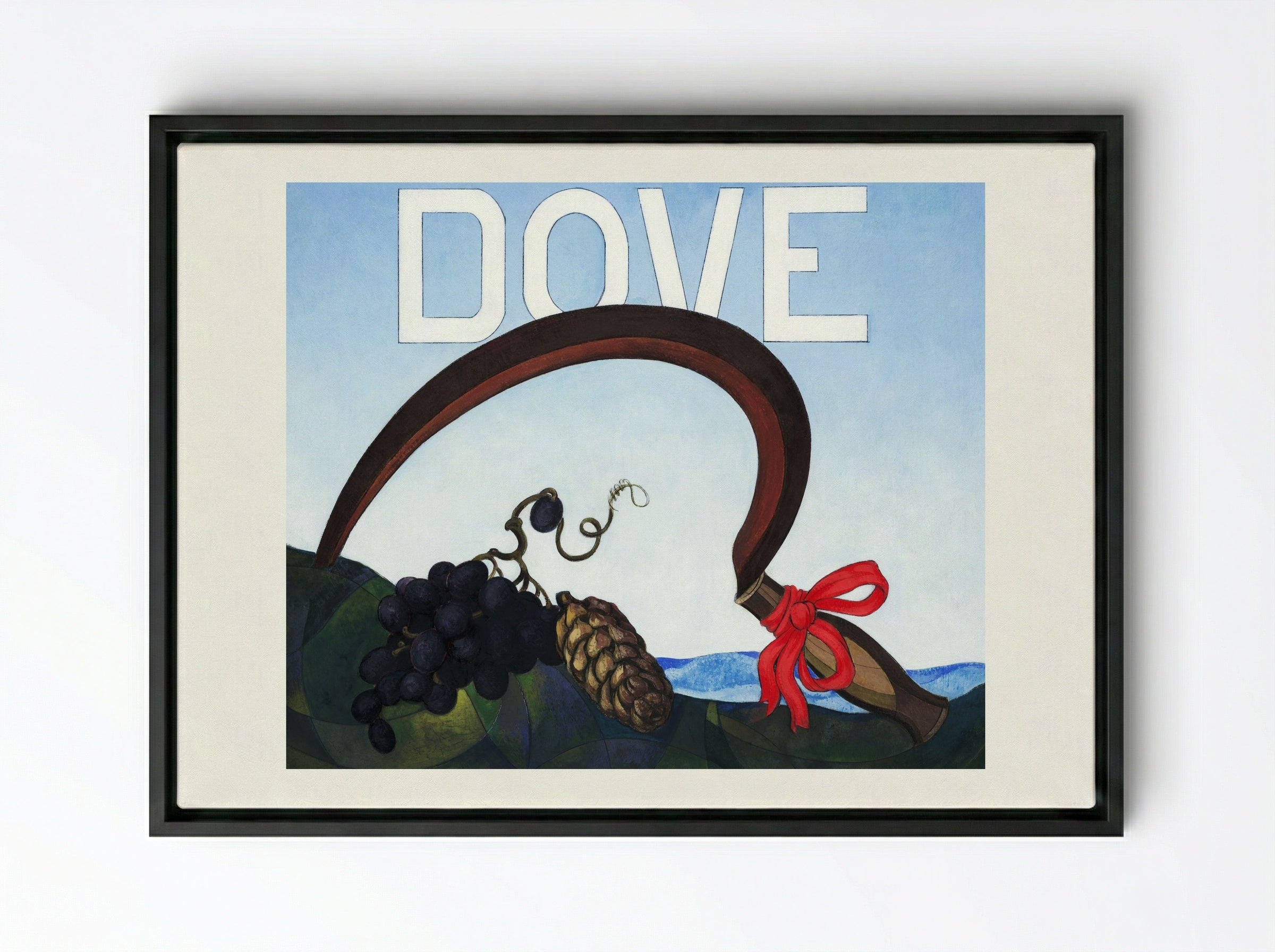 Dove - Charles Demuth - Framed Canvas Black