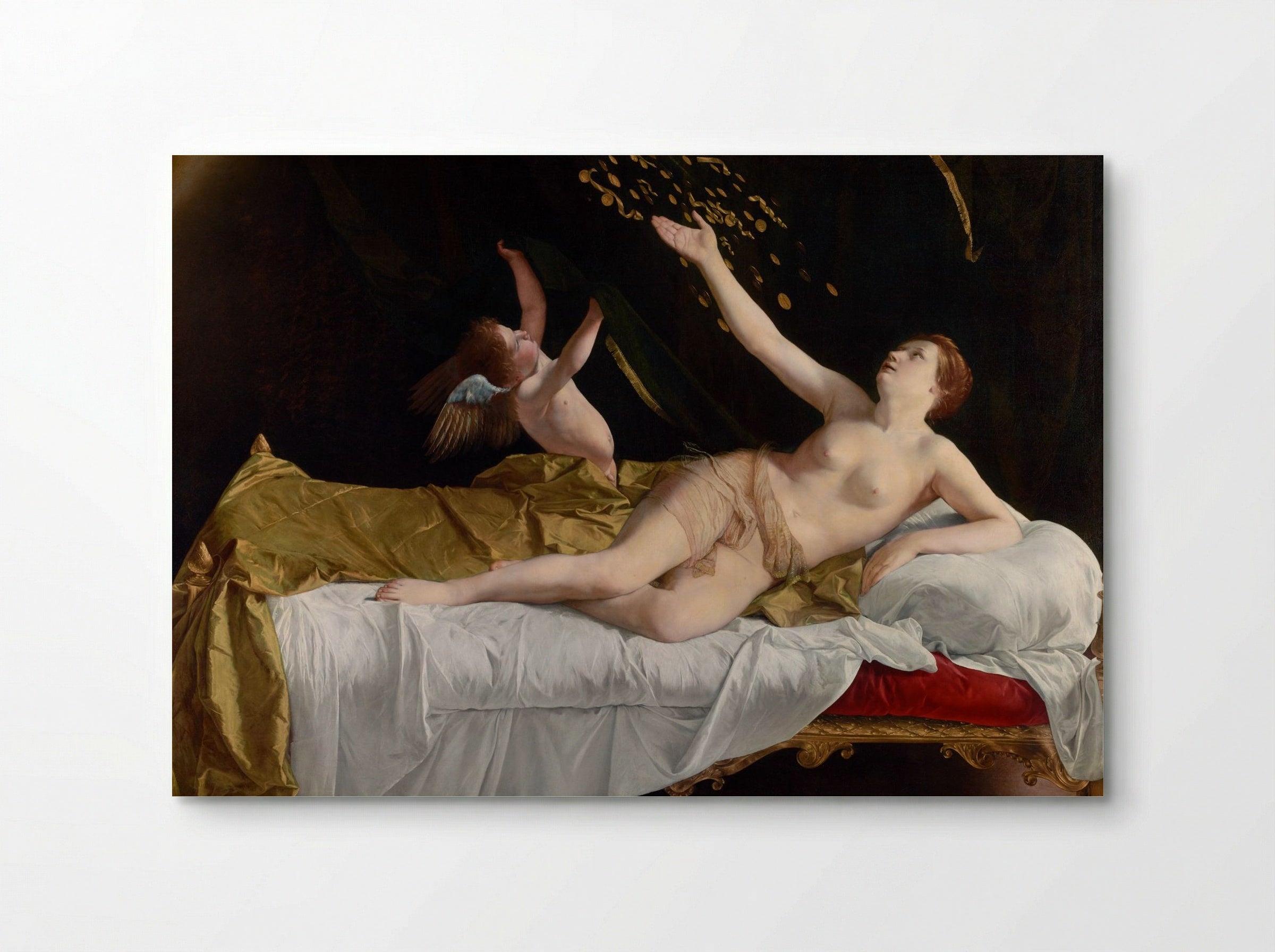 Danaë and the Shower of Gold - Orazio Gentileschi - Poster