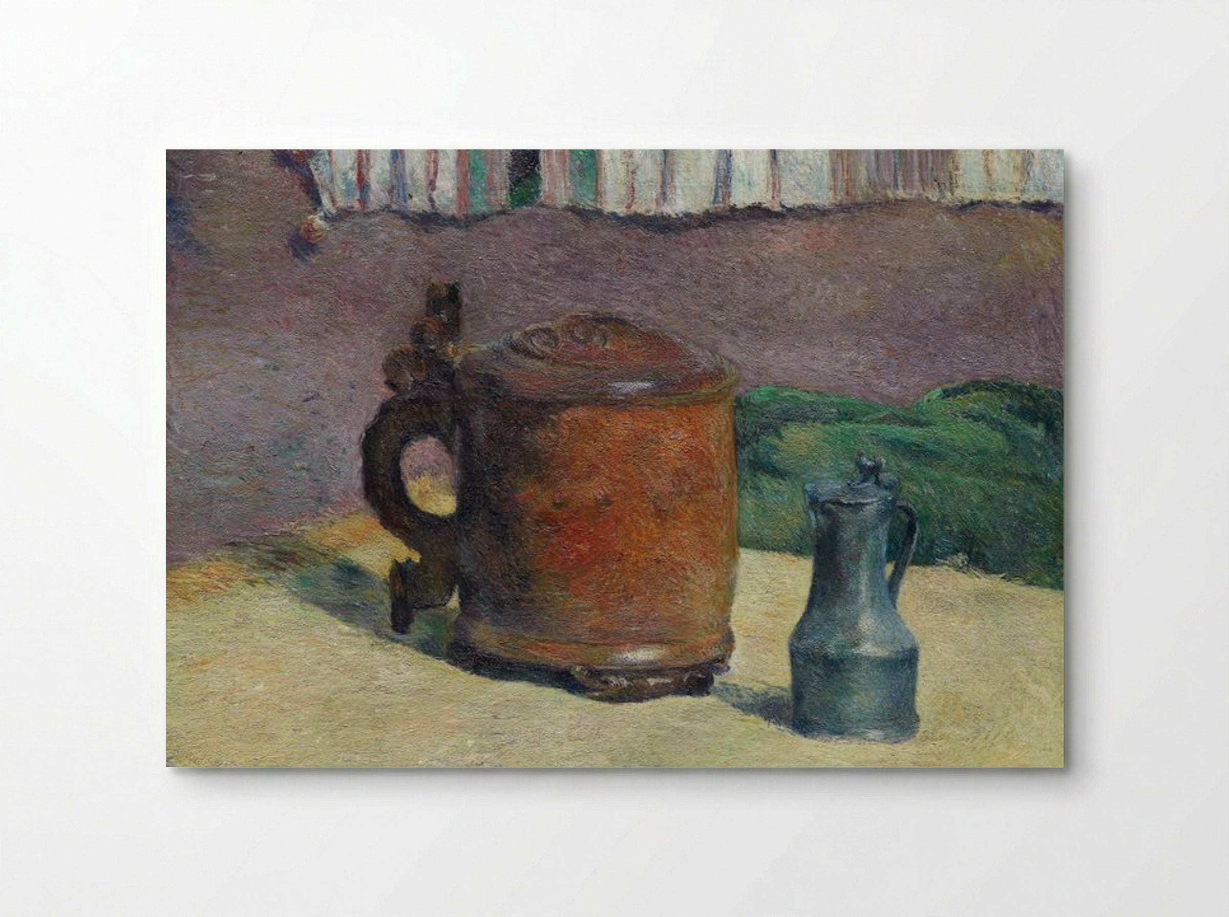 Still Life with Wood Tankard and Metal Pitcher - Paul Gauguin - Poster