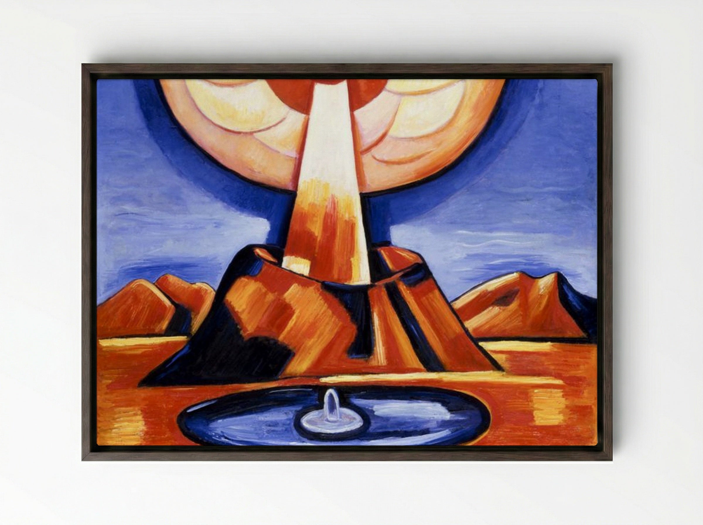Yliaster (Paracelsus) - Marsden Hartley - Framed Canvas Dark Wood