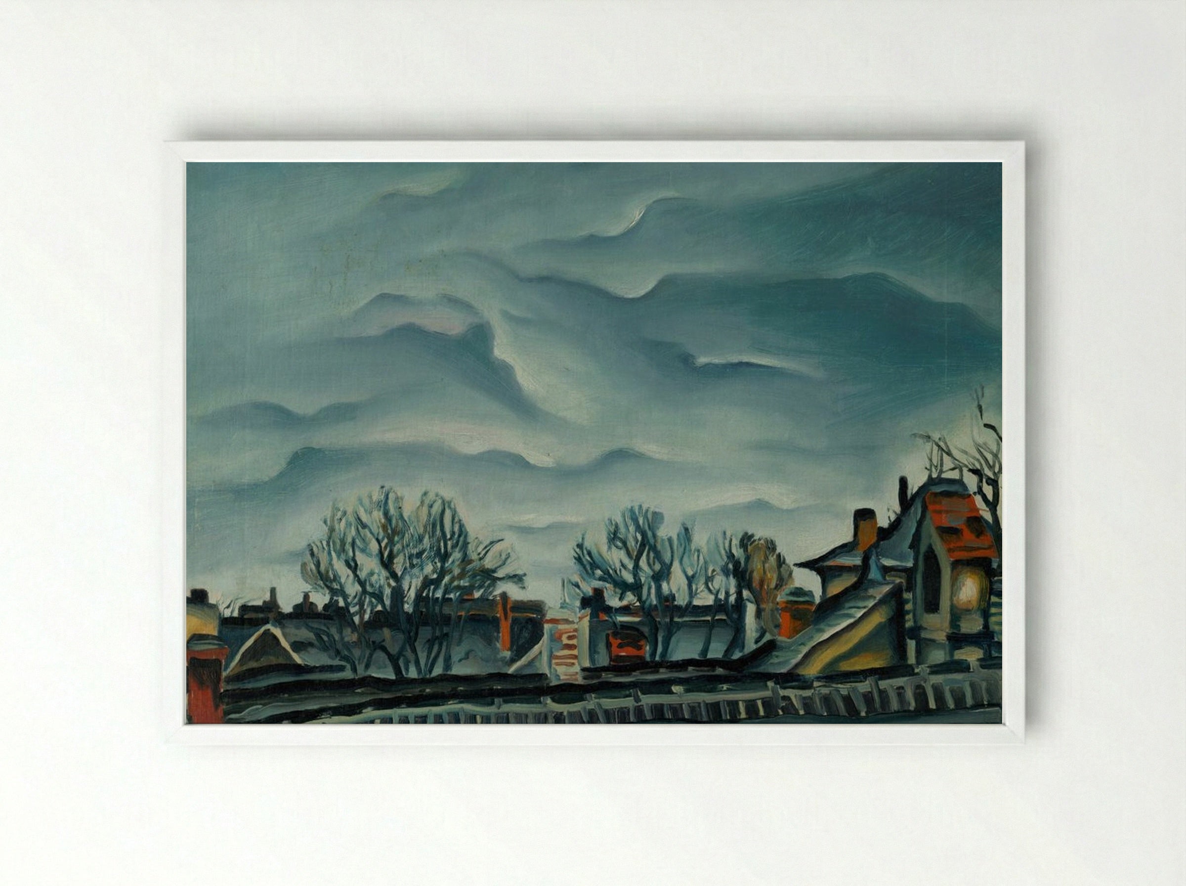 In Suburbs - Konstantin Bauer - Framed Print White