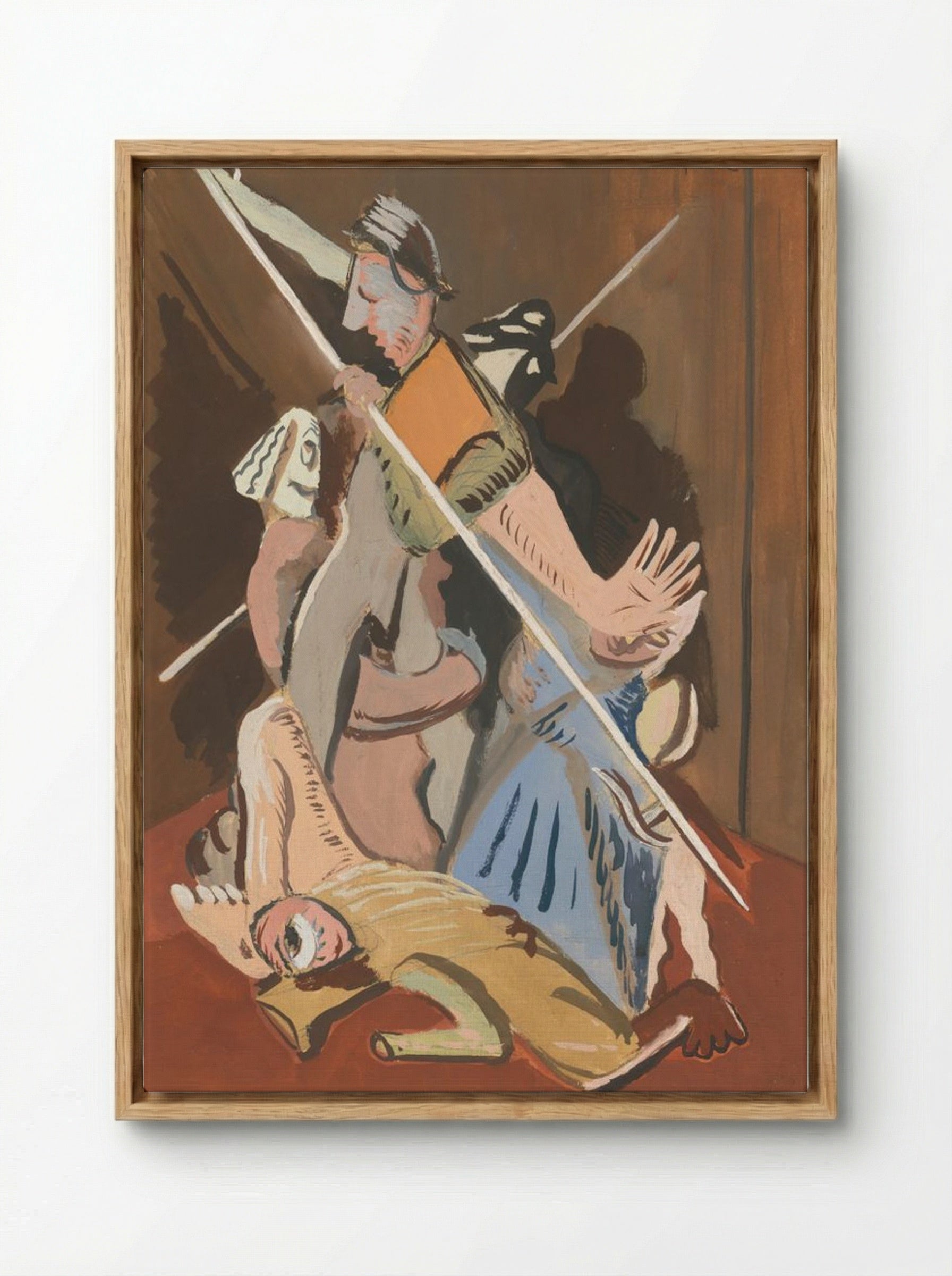 St Sebastian - Cyprián Majerník - Framed Canvas Wood