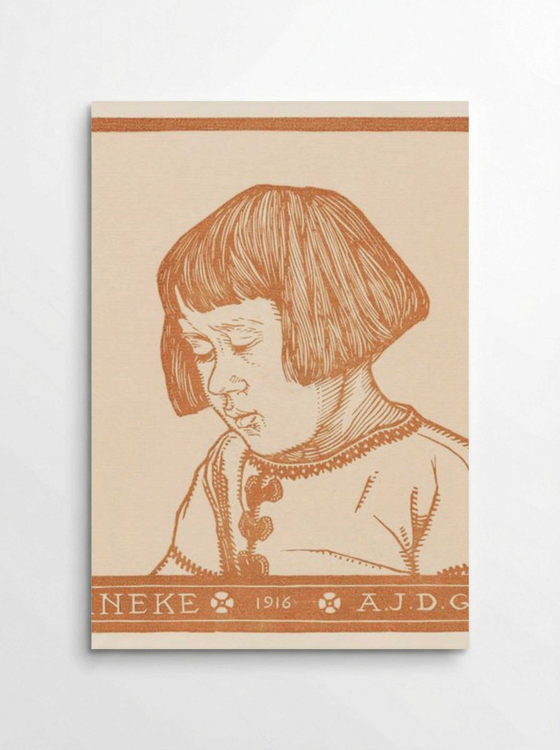 Portrait of Ineke Broekman - Julie de Graag - Poster