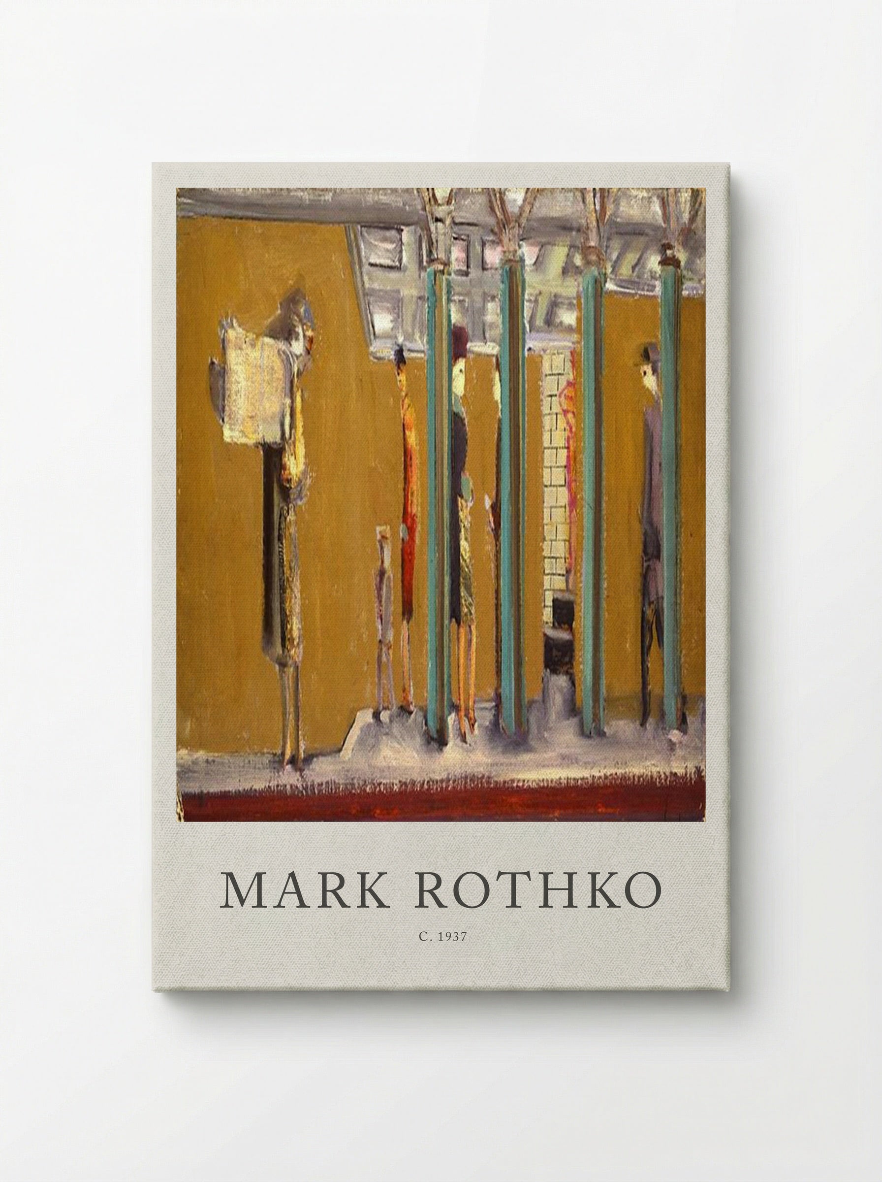 Untitled (Subway Scene) - Mark Rothko - Canvas