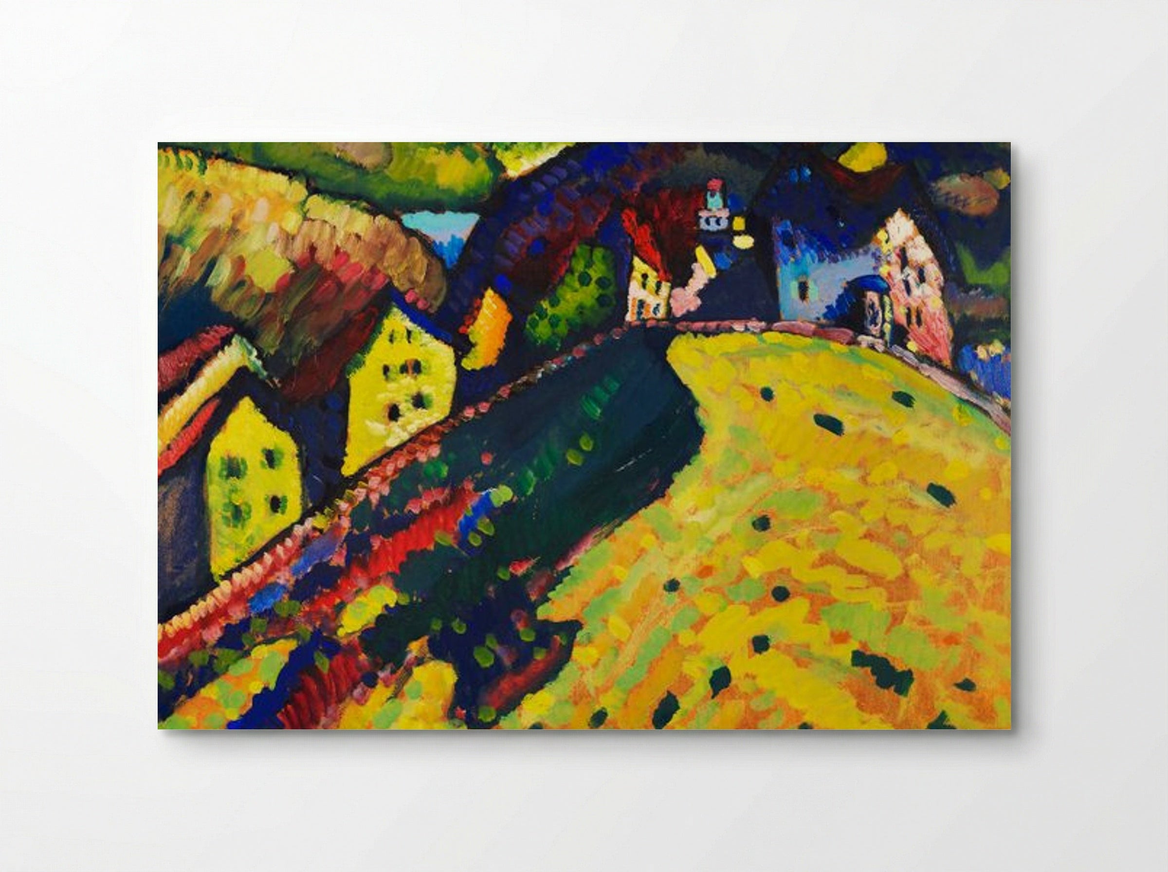 Houses at Murnau - Wassily Kandinsky - Poster
