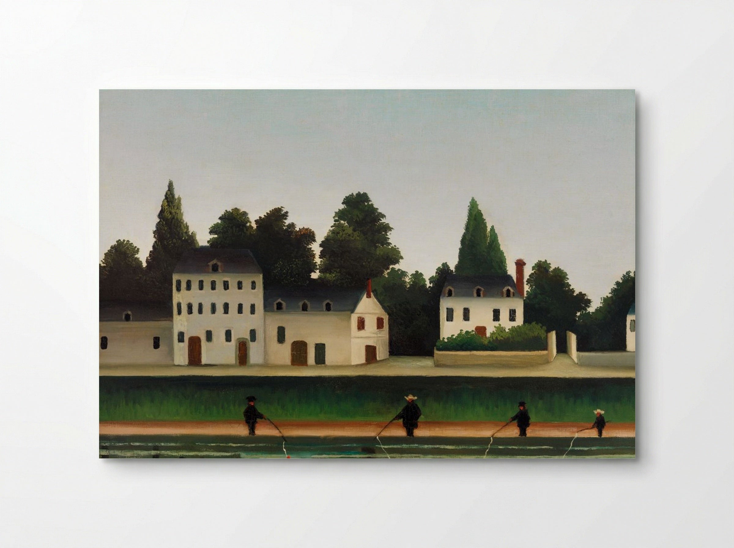 Landscape and Four Fishermen - Henri Rousseau - Poster