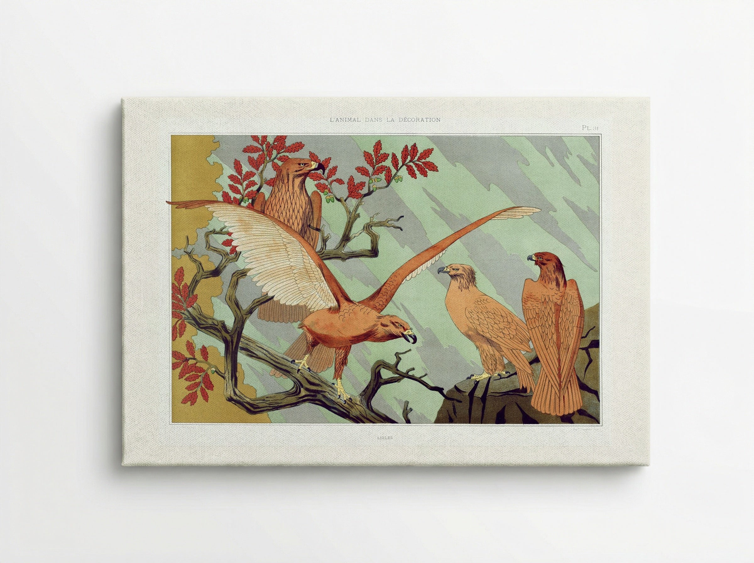 Aigles (Eagles) from L'animal dans la décoration - Maurice Pillard Verneuil - Canvas