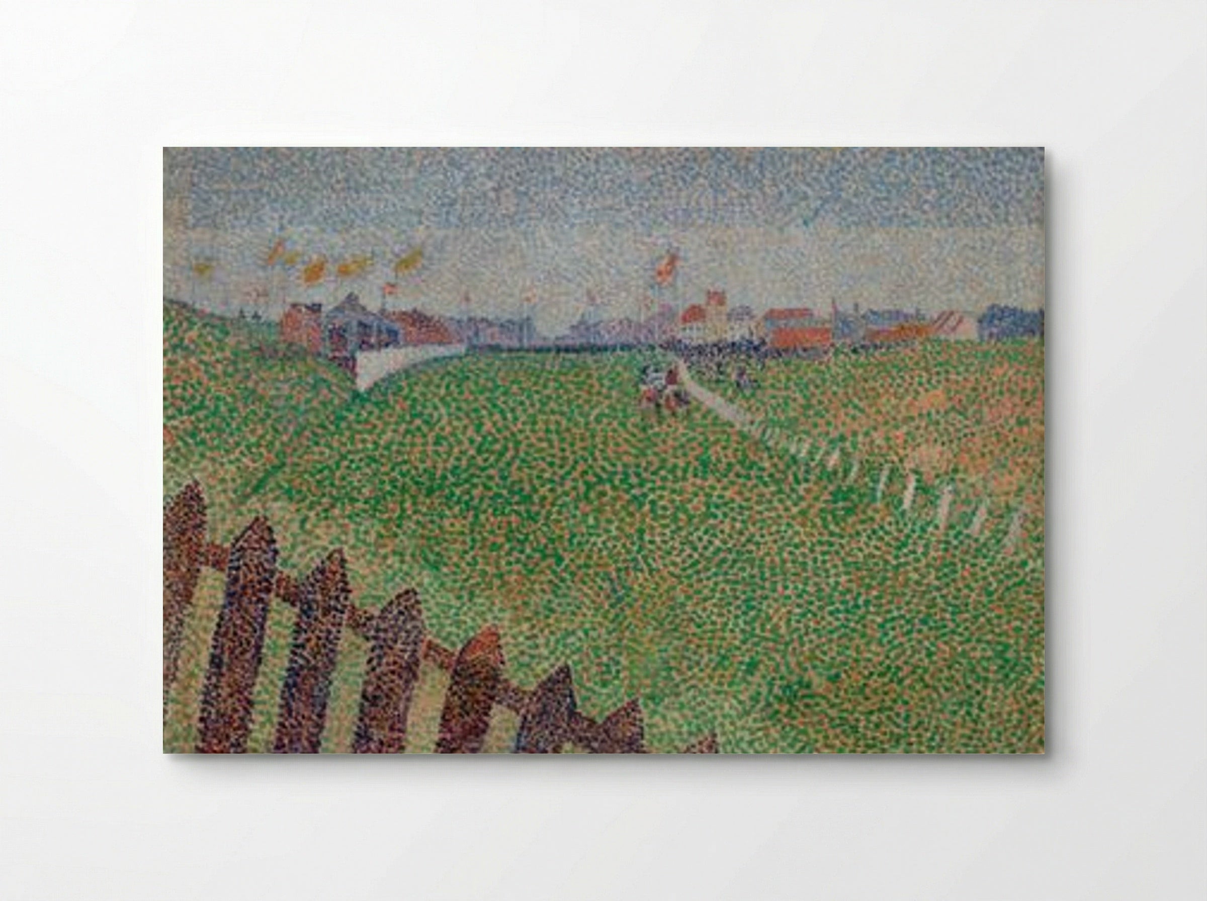 The Wellington Racecourse in Drizzle, Ostende - Alfred William Finch - Poster