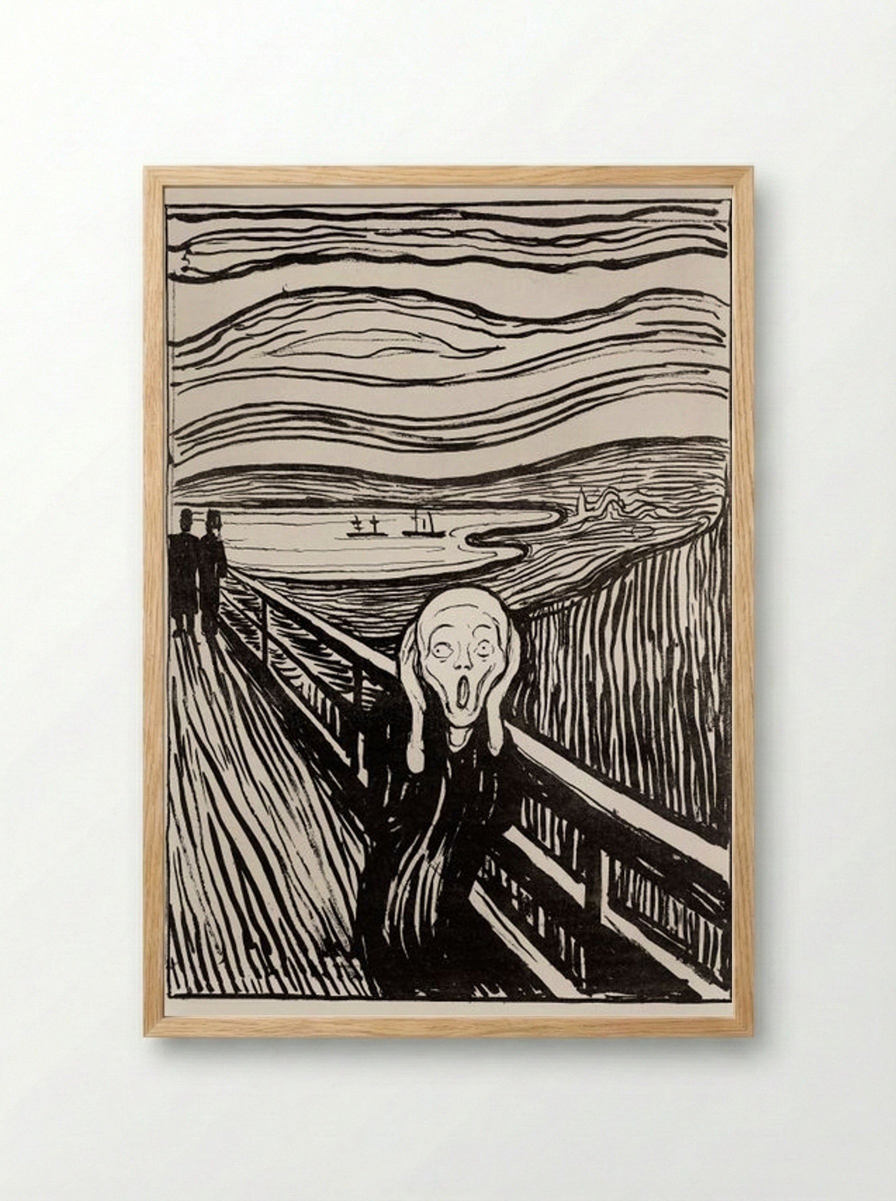 The Scream - Edvard Munch - Framed Print Wood