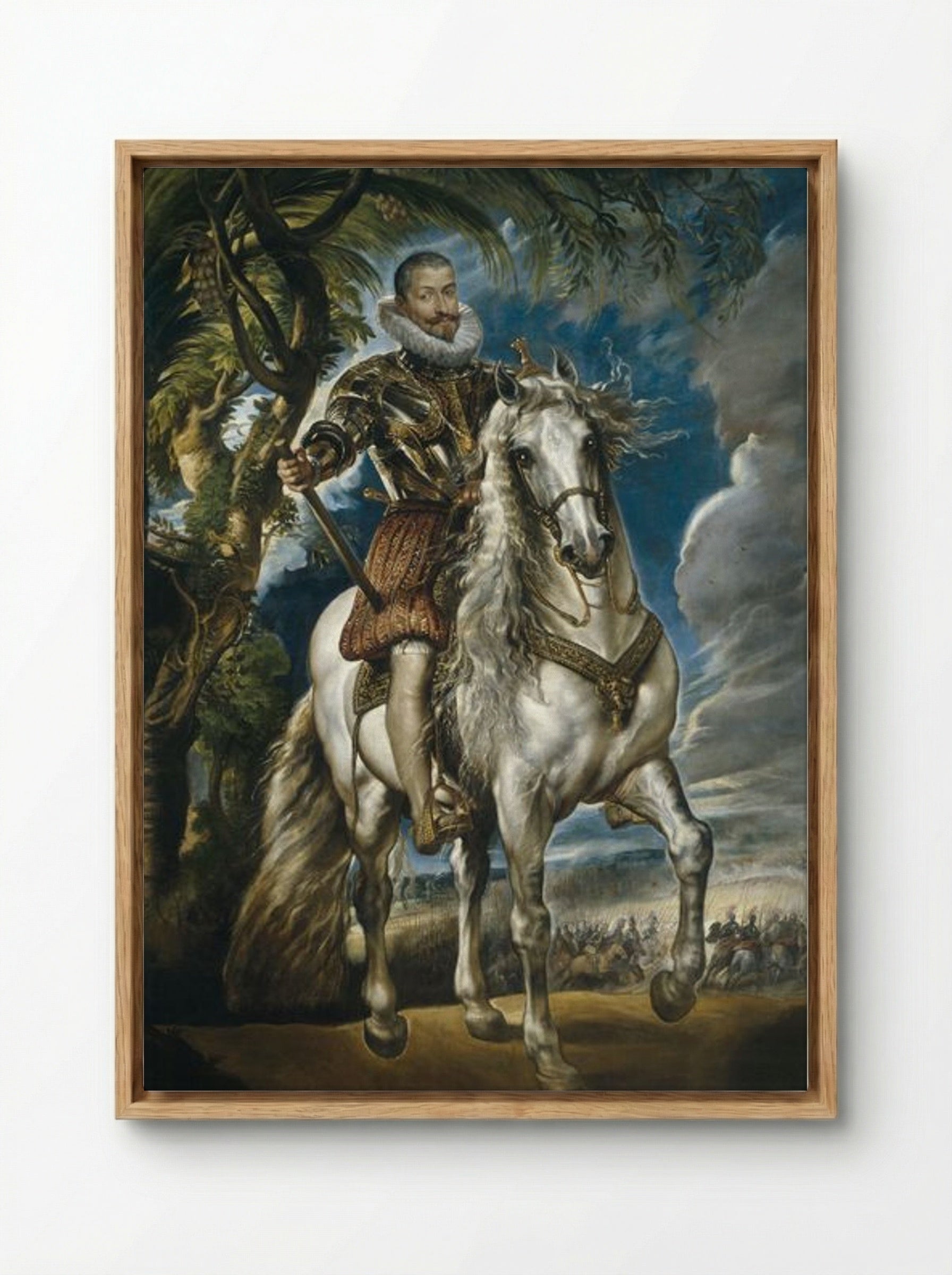Equestrian Portrait of the Duke of Lerma - Peter Paul Rubens - Framed Canvas Wood