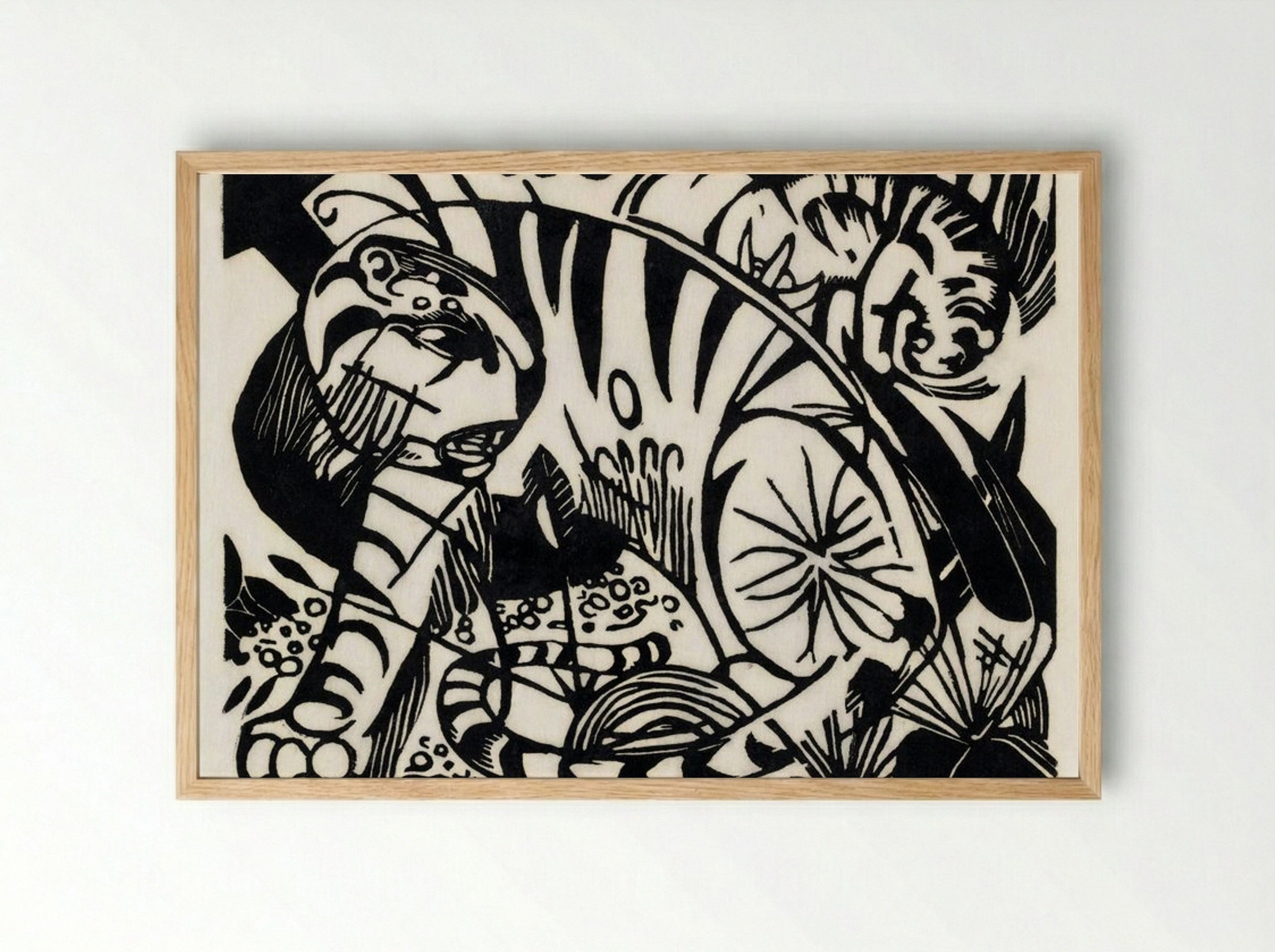 Tiger - Franz Marc - Framed Print Wood