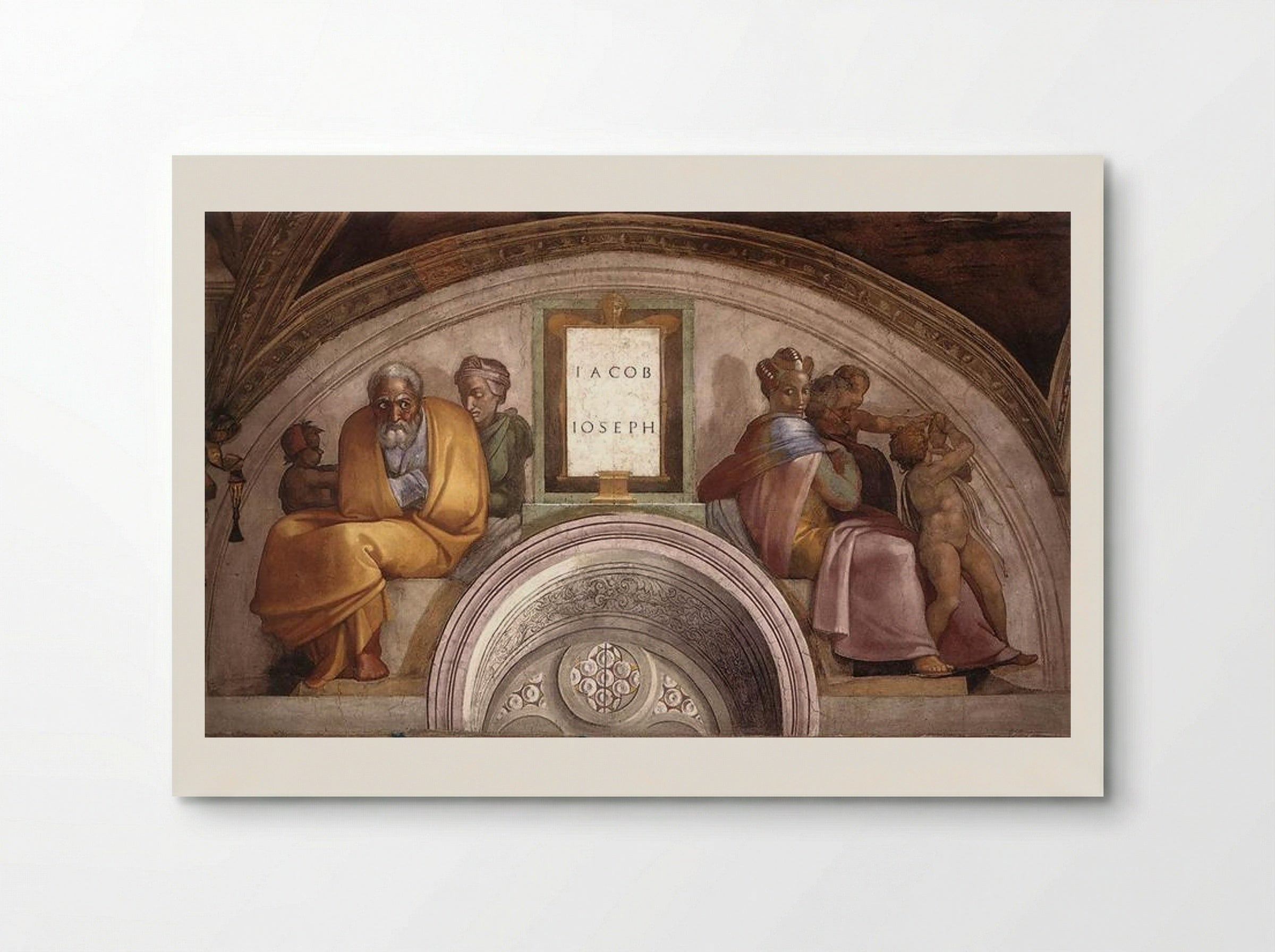 The Ancestors of Christ: Jacob, Joseph - Michelangelo - Poster