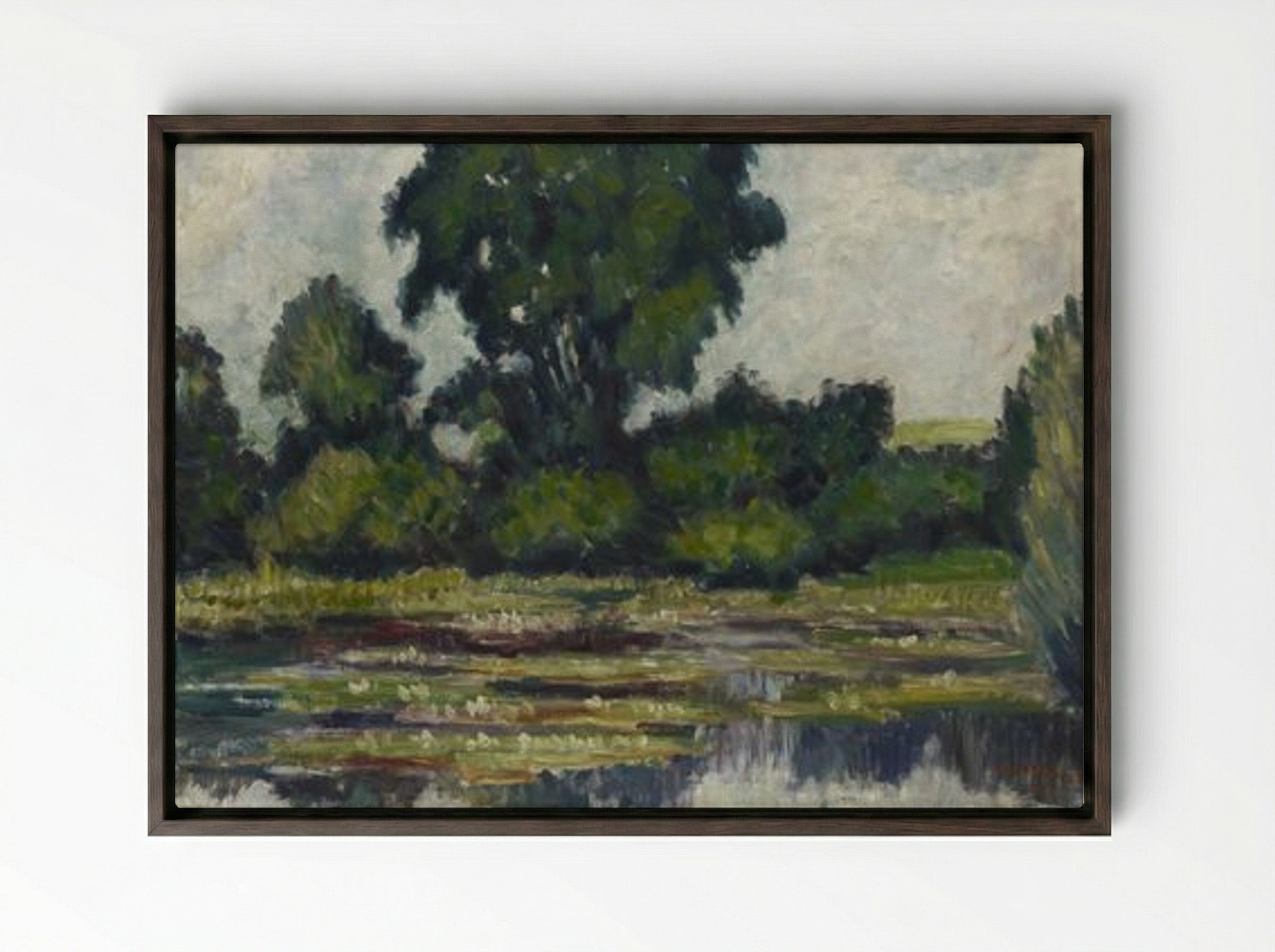 Lumpeita - Alfred William Finch - Framed Canvas Dark Wood