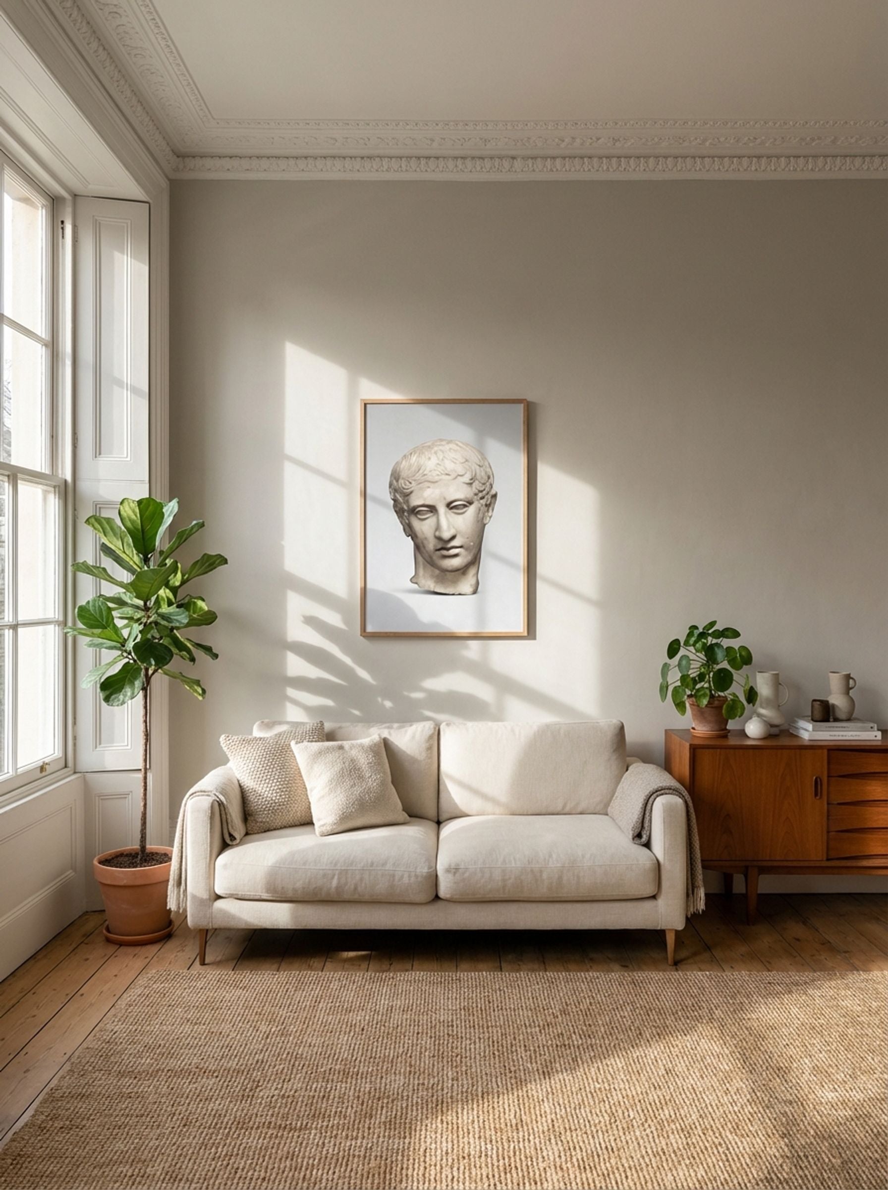Marble Head of a Youth - Fine Art Print - Lifestyle