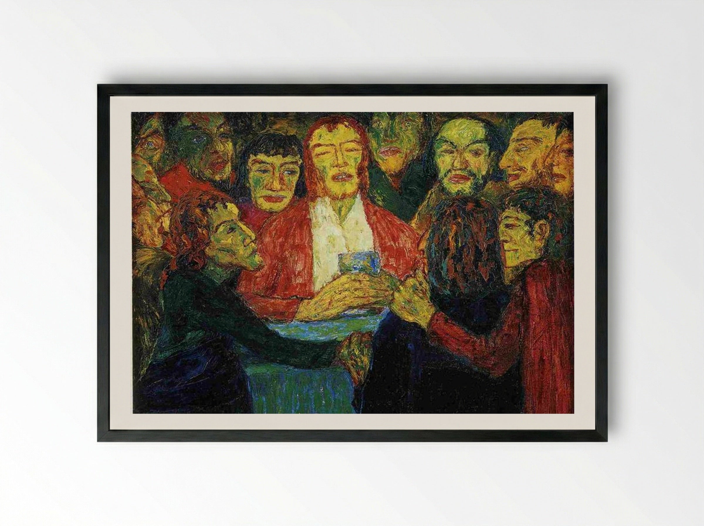 The Last Supper - Emil Nolde - Framed Print Black