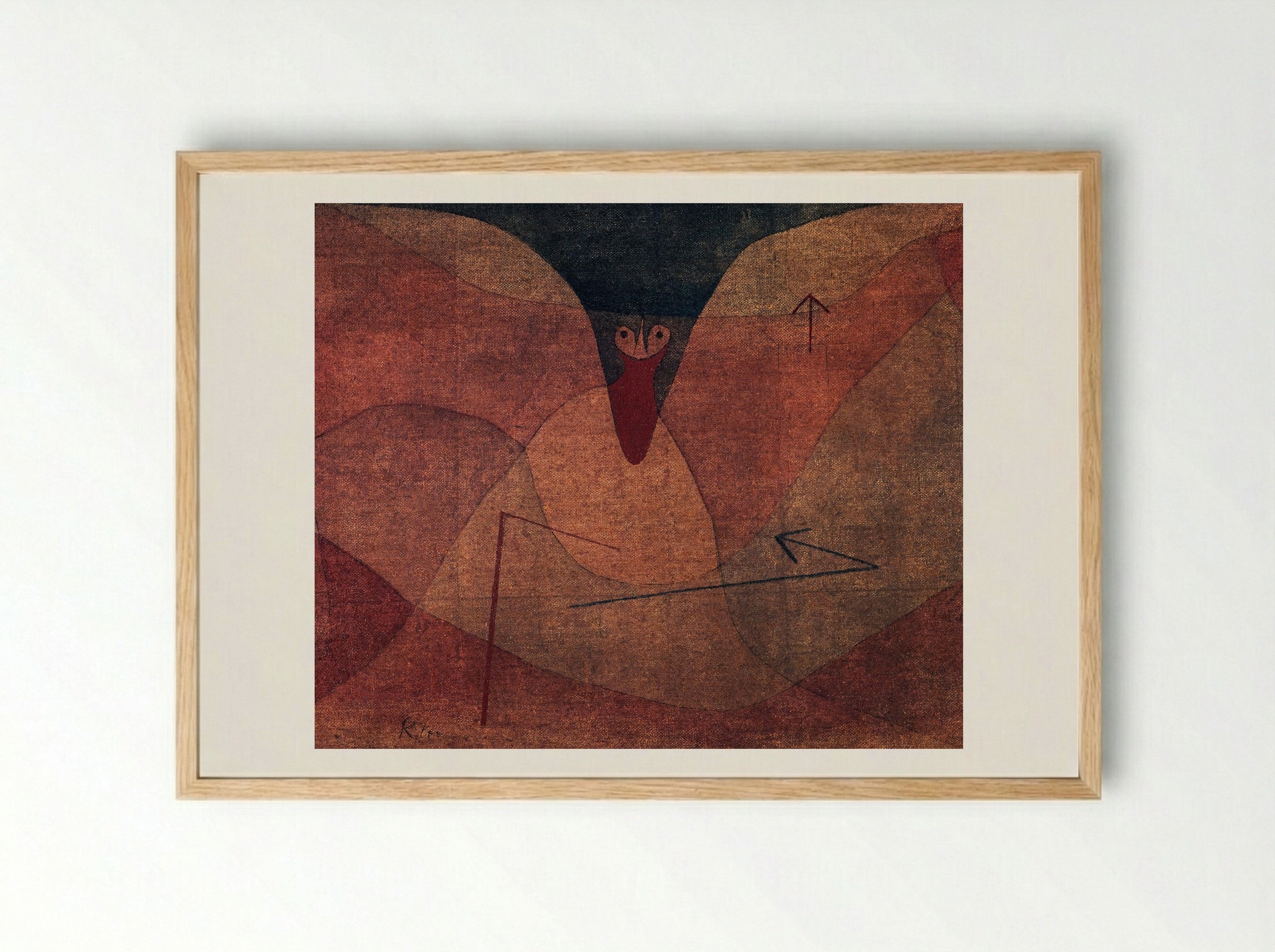 Aviatic Evolution - Paul Klee - Framed Print Wood