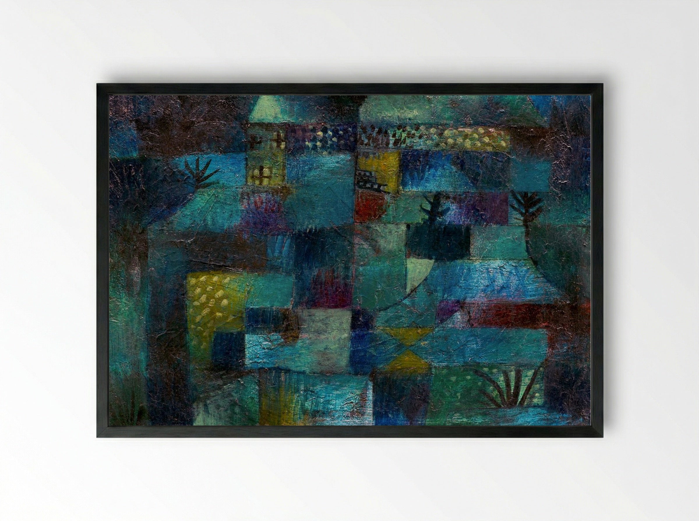 Terraced Garden - Paul Klee - Framed Print Black