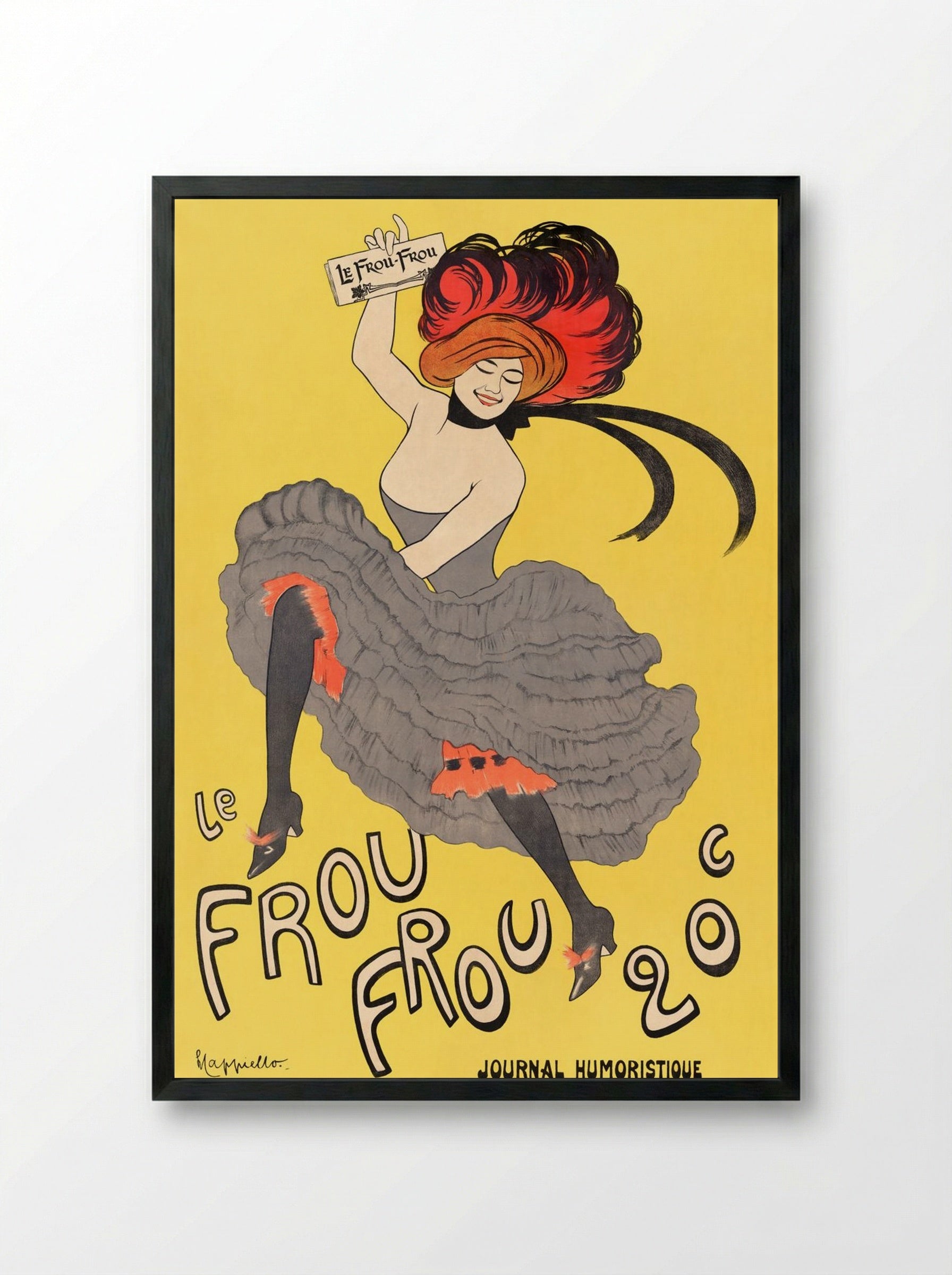 Le Frou-Frou - Leonetto Cappiello - Framed Print Black
