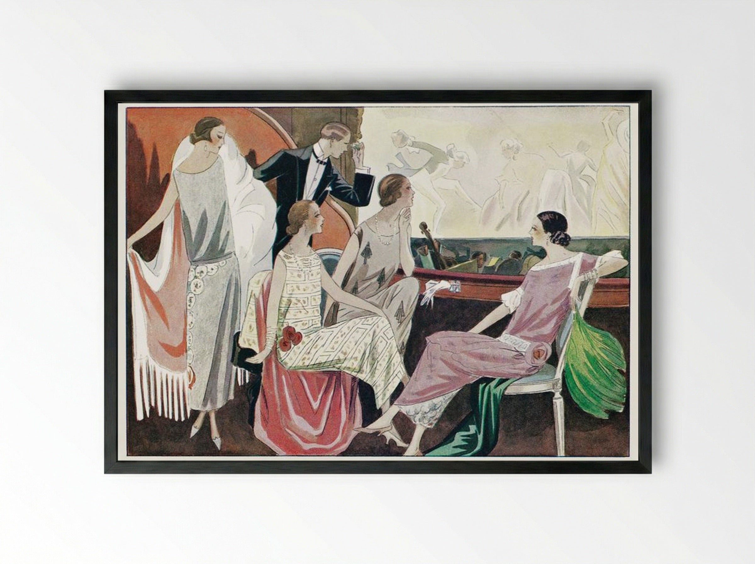 Opera Comique - Edward Henry Molyneux - Framed Print Black