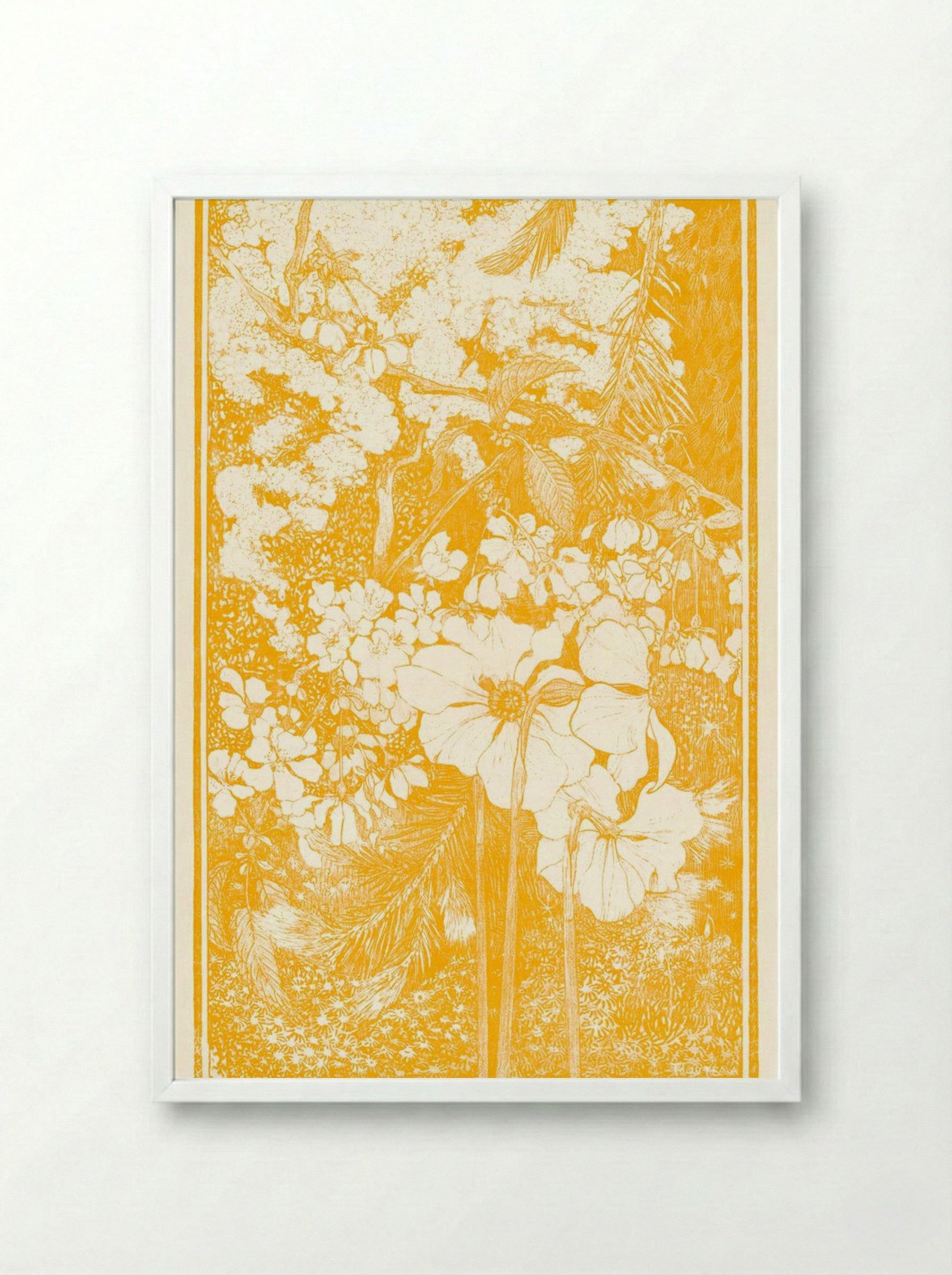 Lente (Spring) - Theodorus van Hoytema - Framed Print White