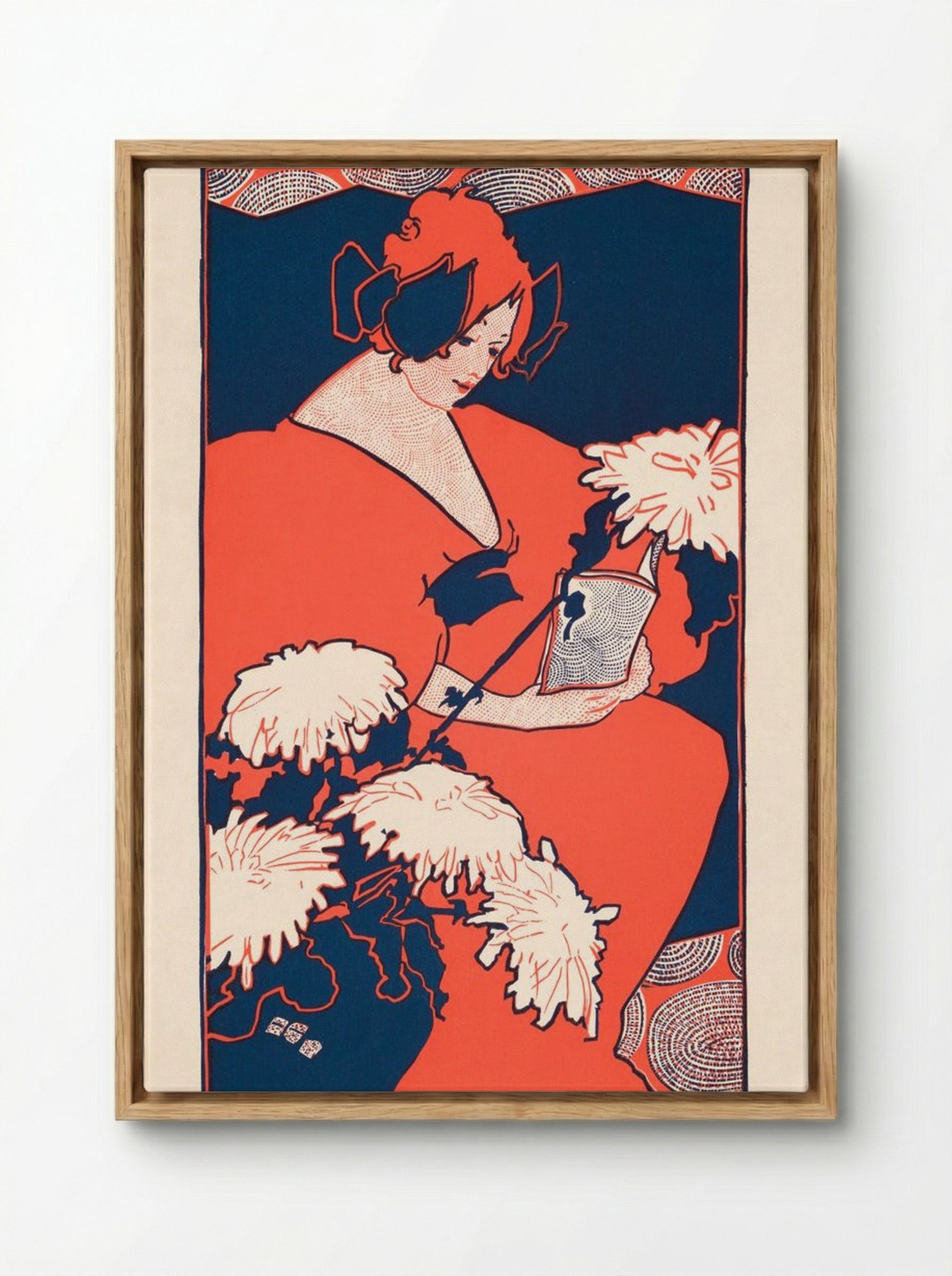 The Penny Magazine - Ethel Reed - Framed Canvas Wood