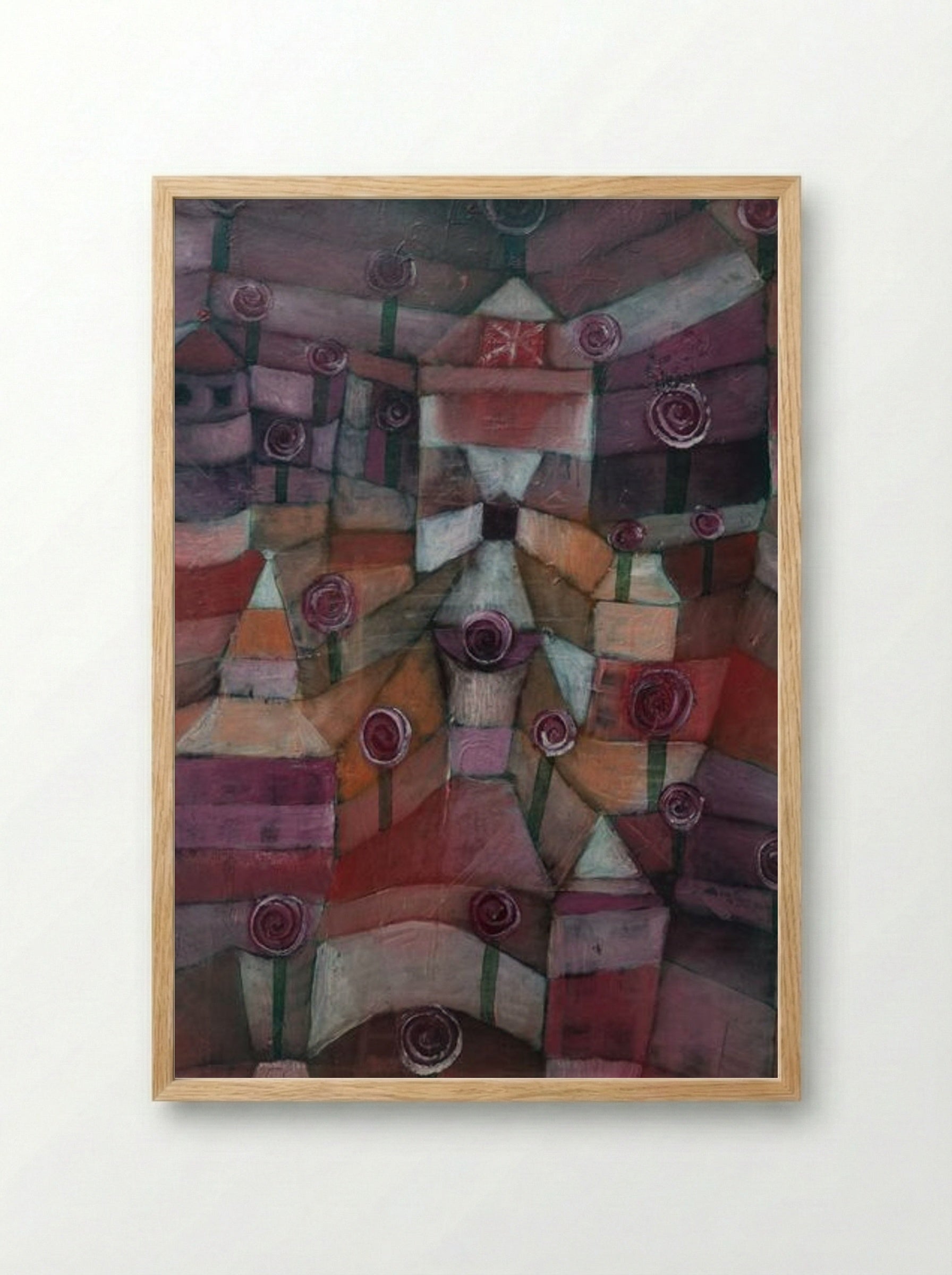 Rose Garden - Paul Klee - Framed Print Wood