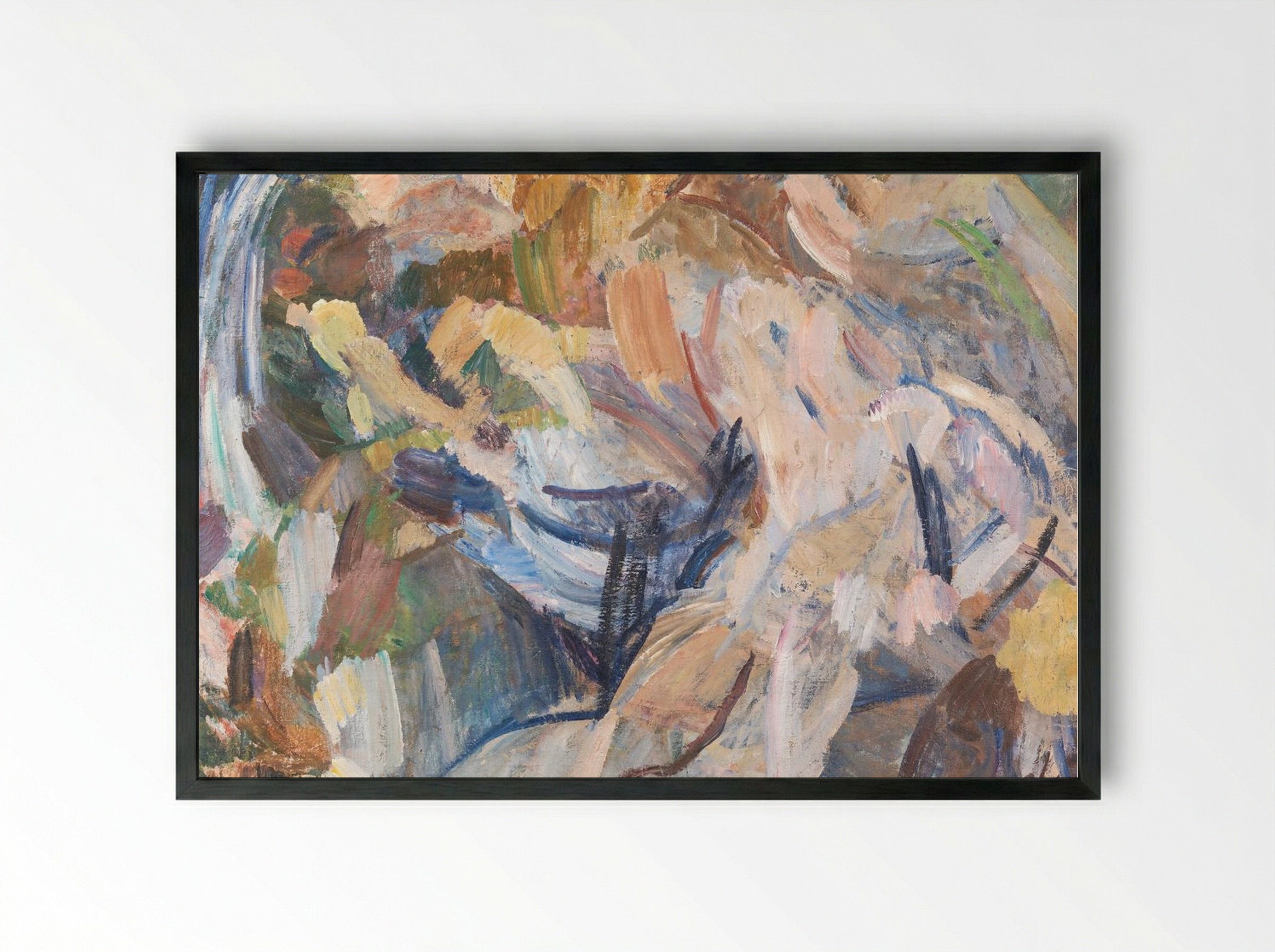 Romantic Fantasy - Edvard Weie - Framed Print Black