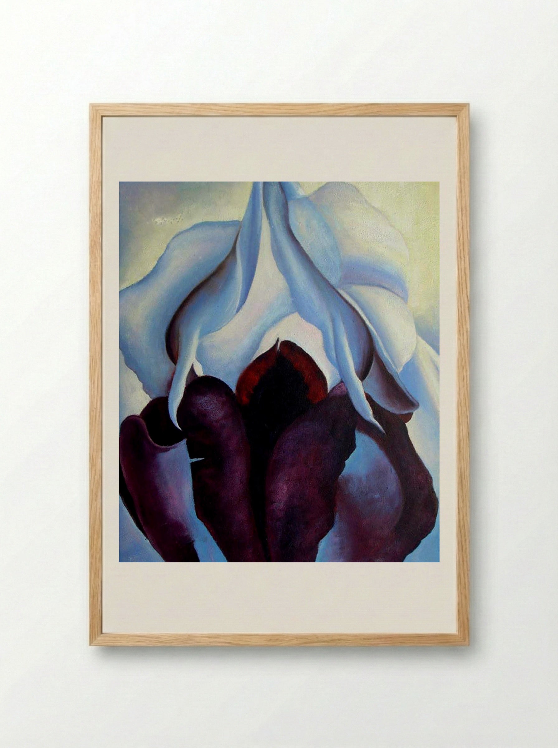 Flower of Life - Georgia O'Keeffe - Framed Print Wood